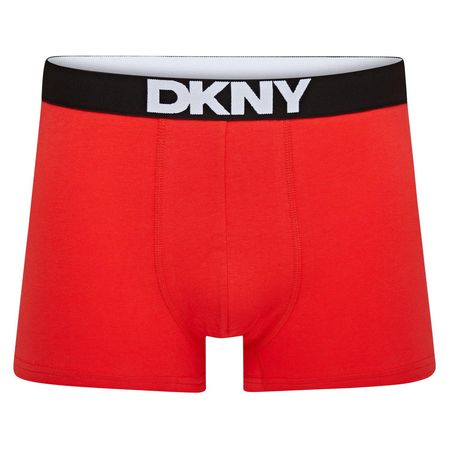 Blk/Gry/Red/Blu - DKNY - 5 Pack Mens Trunks Walpi - 5