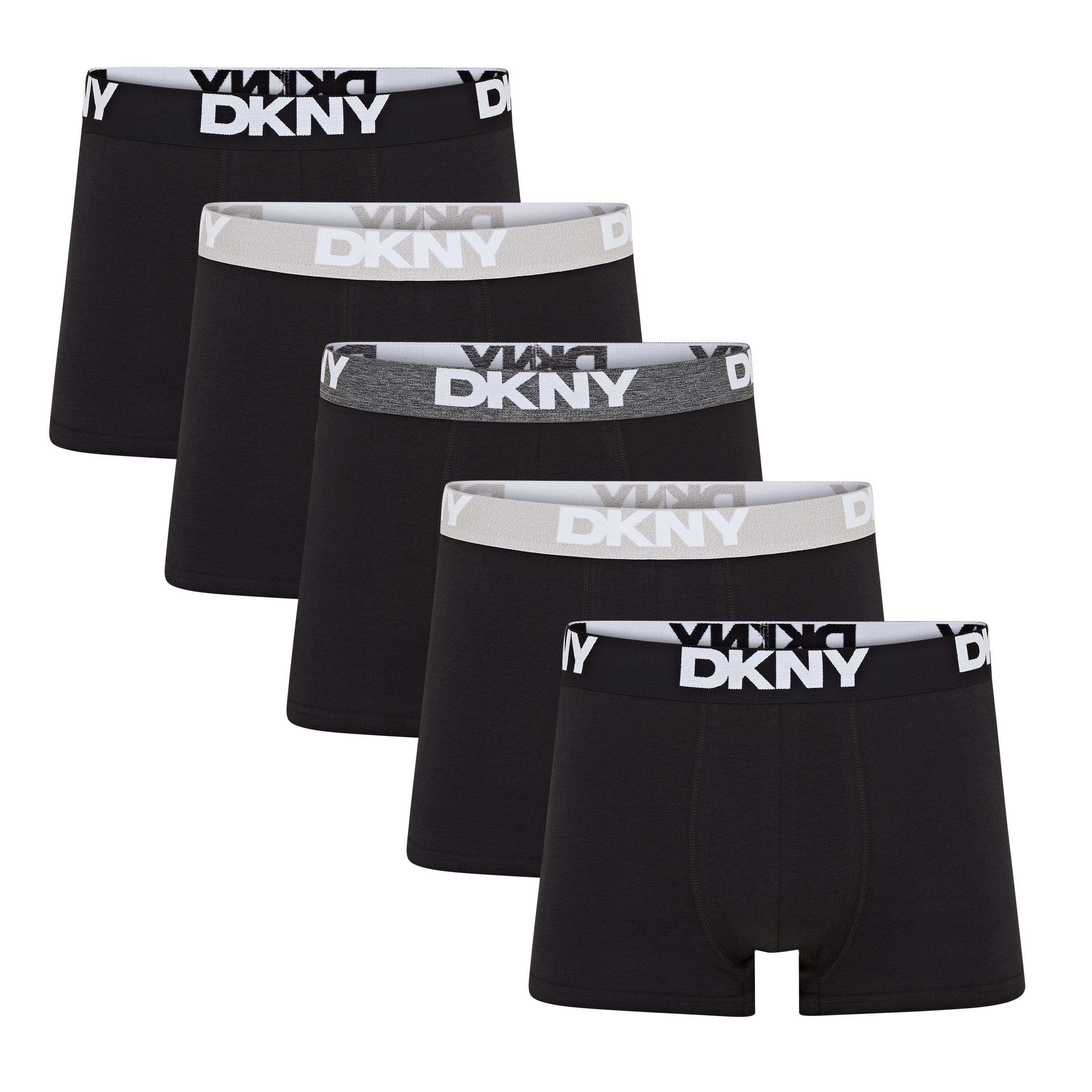Dkny Men's 5 Pack Trunks Portland - Black - Medium