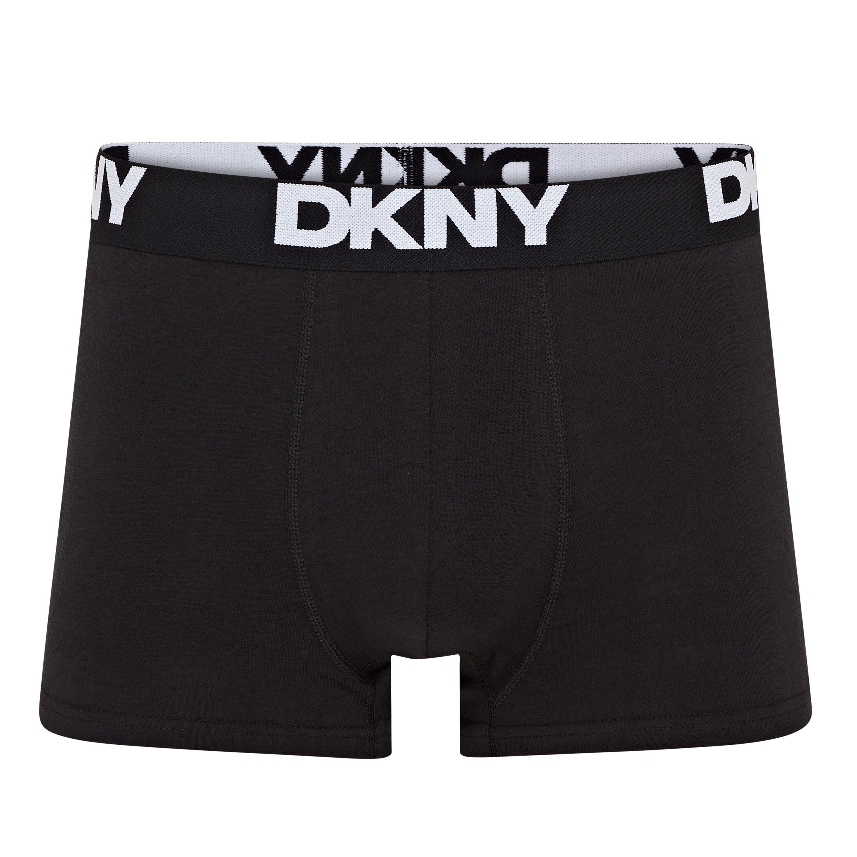 Black - DKNY - Mens 5 Pack Trunks Portland - 2