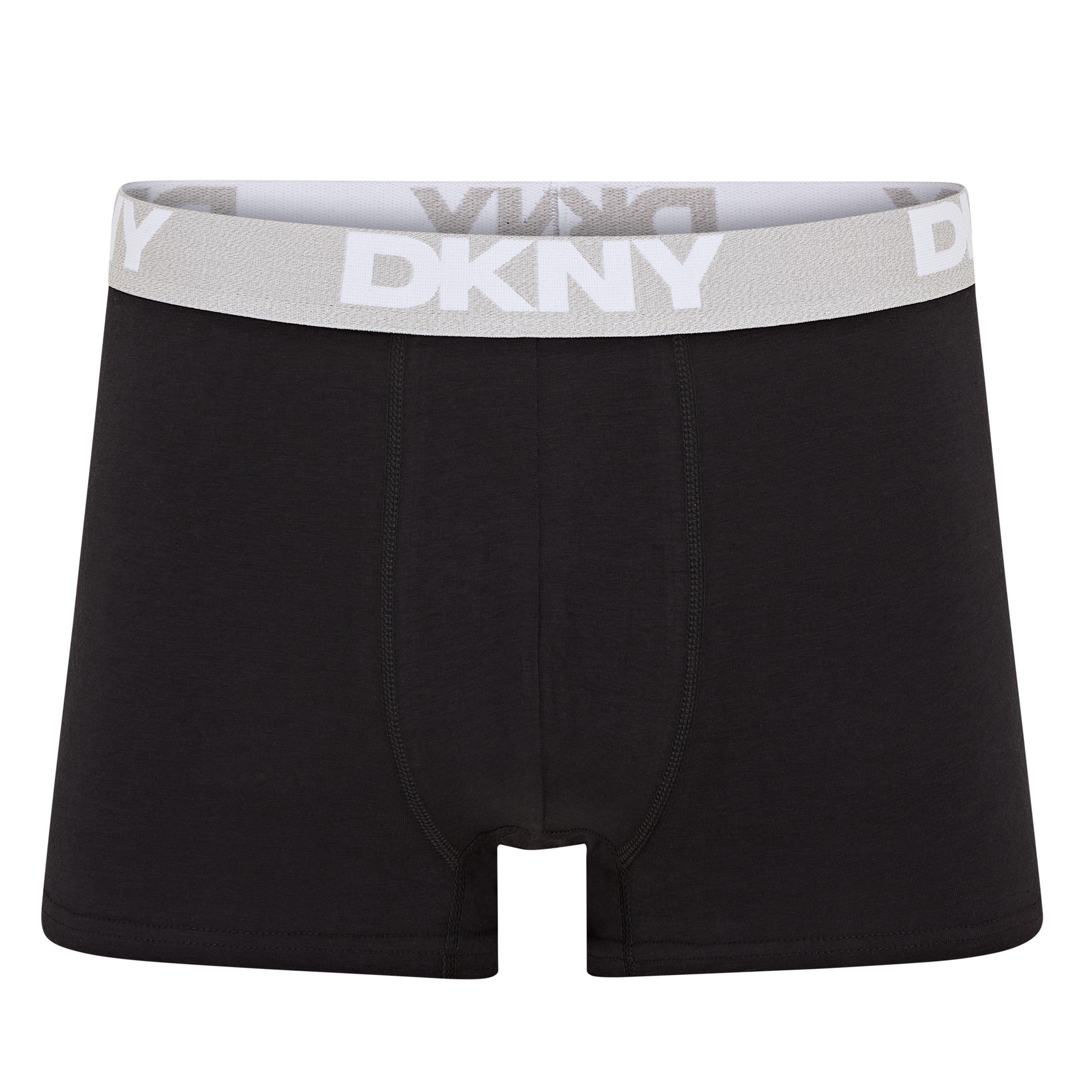 Black - DKNY - Mens 5 Pack Trunks Portland - 4