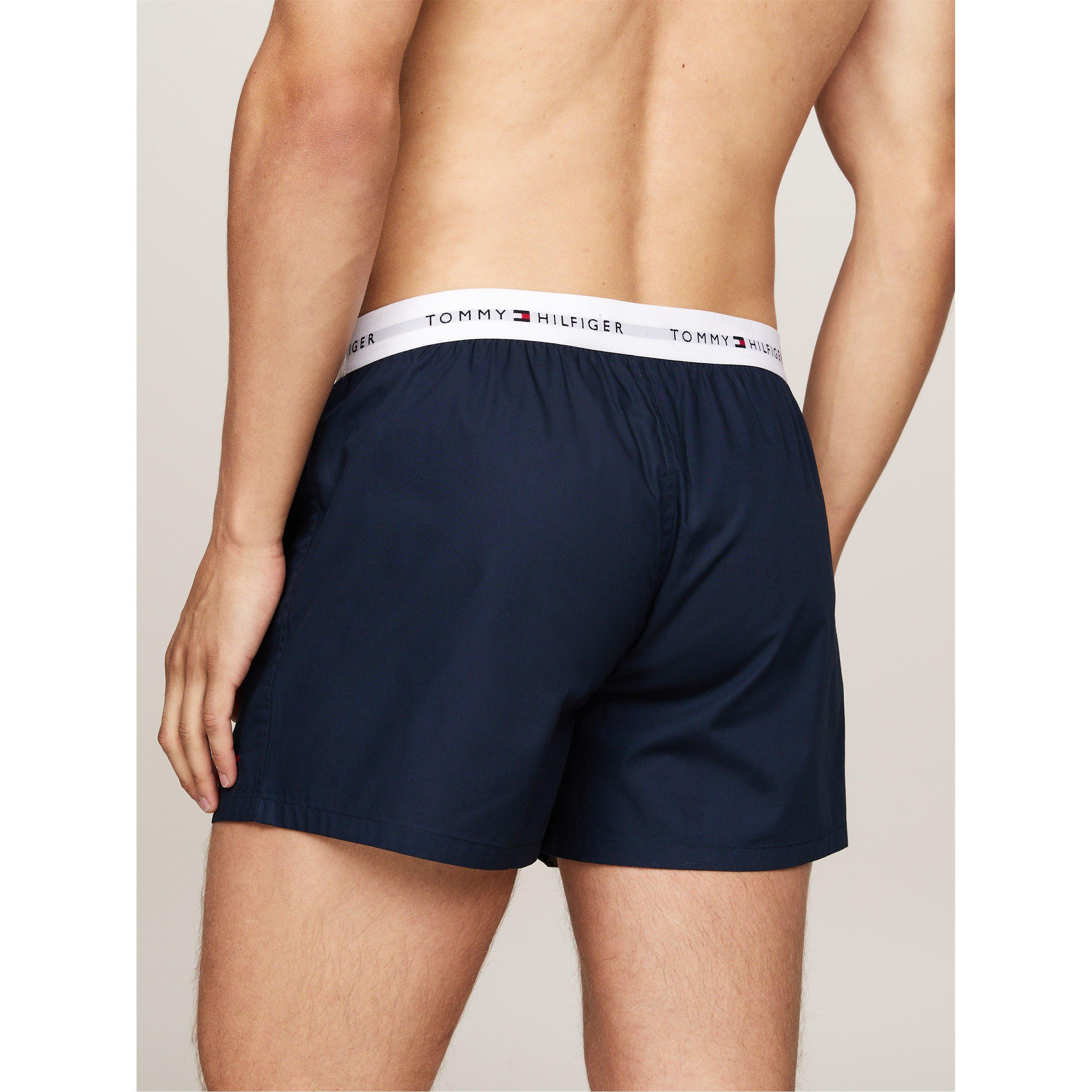 Navy/Navy - Tommy Hilfiger - 2 Pack Woven Boxer Shorts - 2