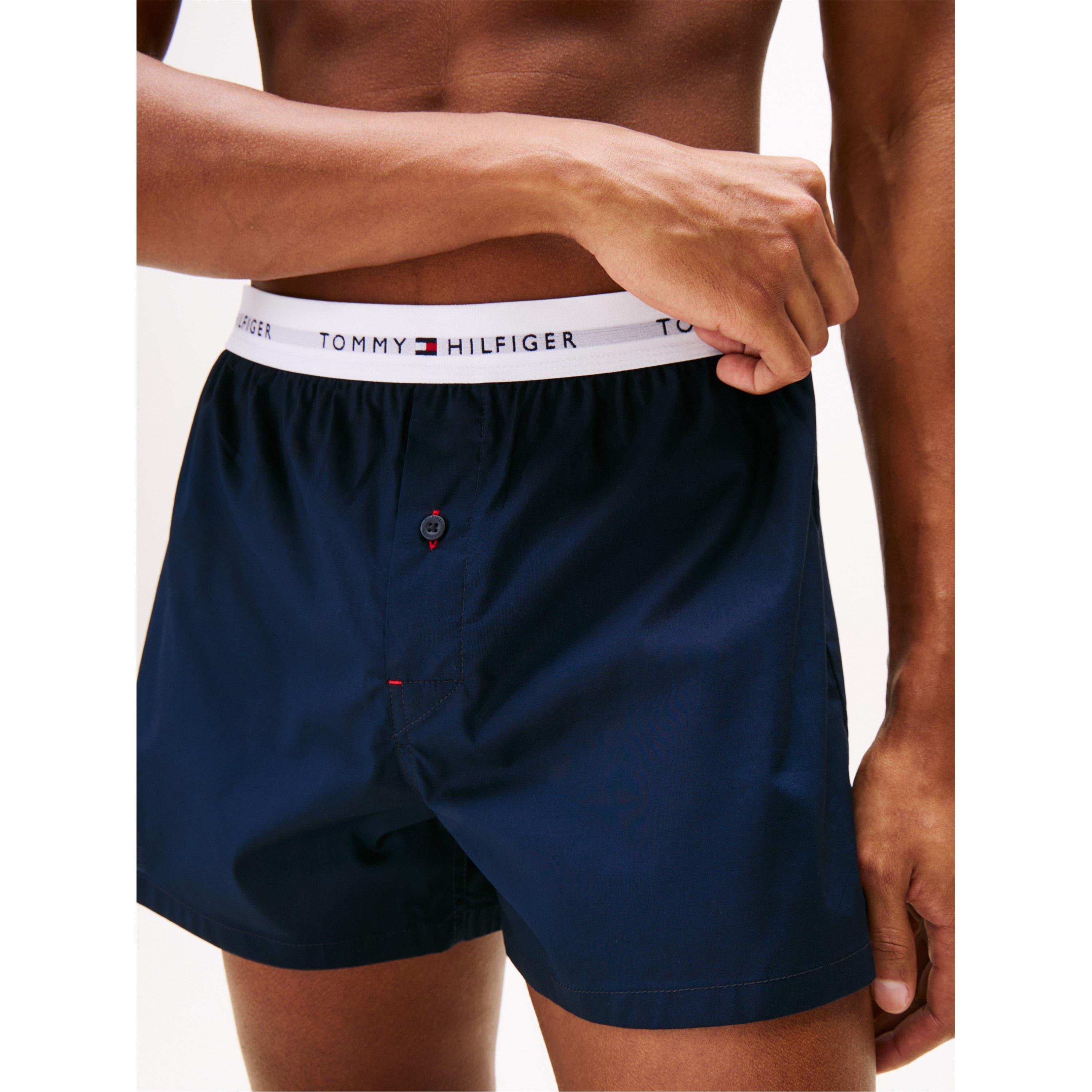 Navy/Navy - Tommy Hilfiger - 2 Pack Woven Boxer Shorts - 5