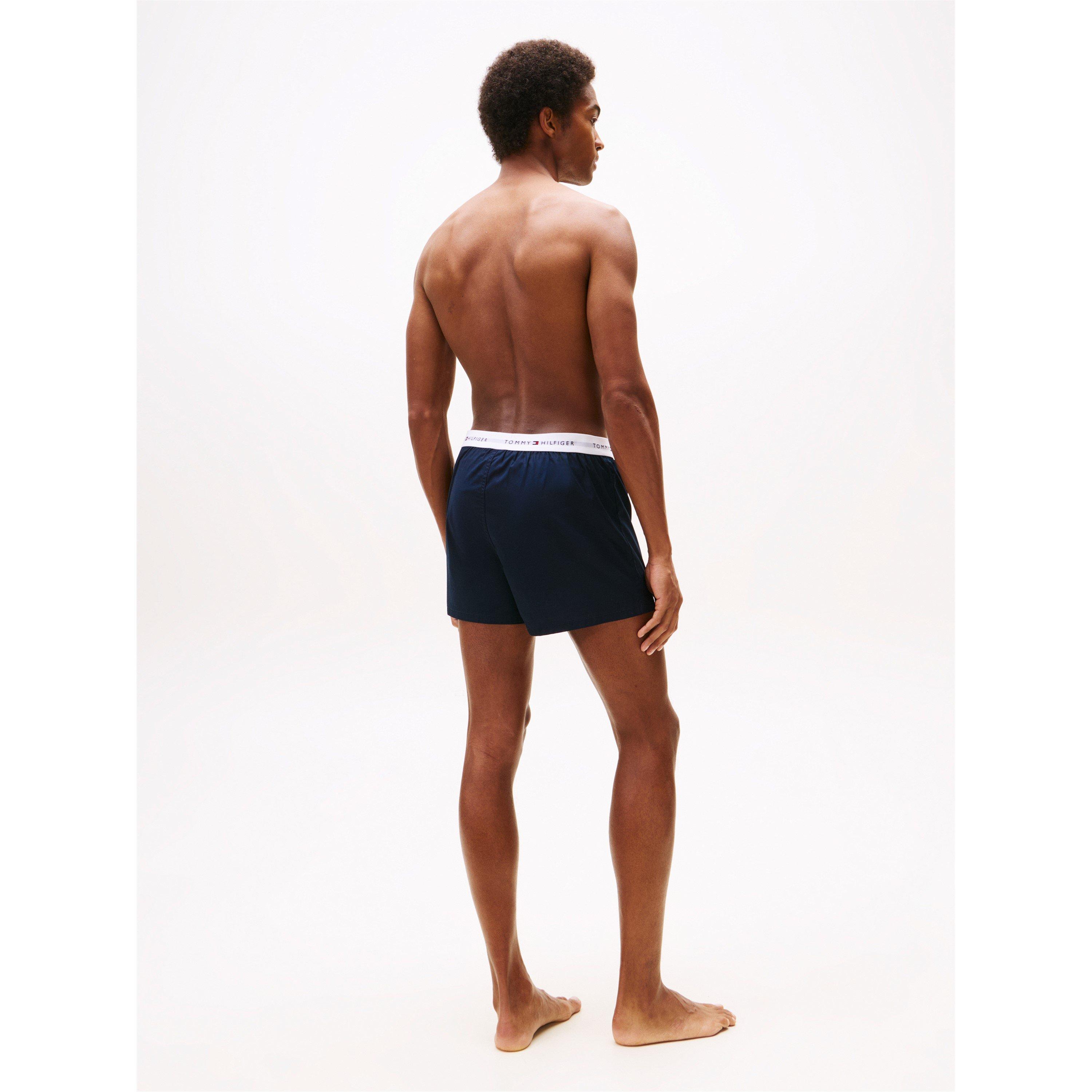 Navy/Navy - Tommy Hilfiger - 2 Pack Woven Boxer Shorts - 6