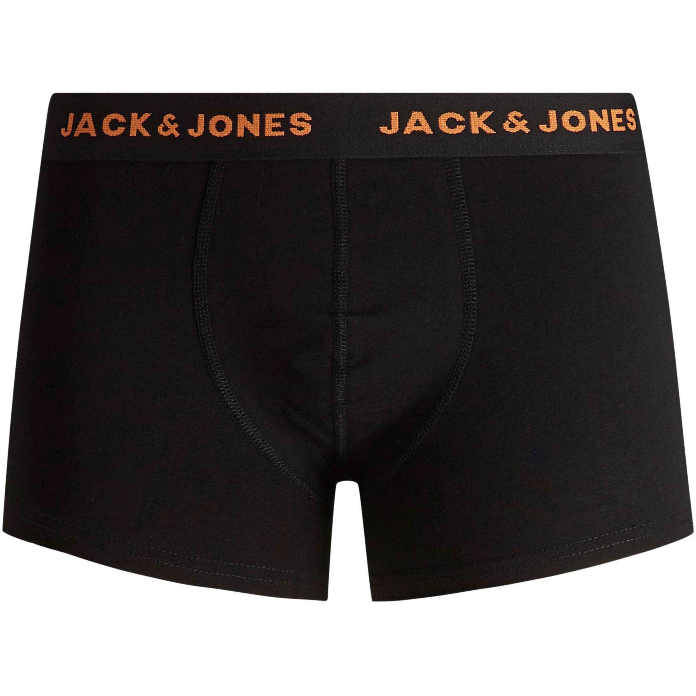 Sort - Jack and Jones - 7-pack  Basic Trunks Plus Size Mens - 6