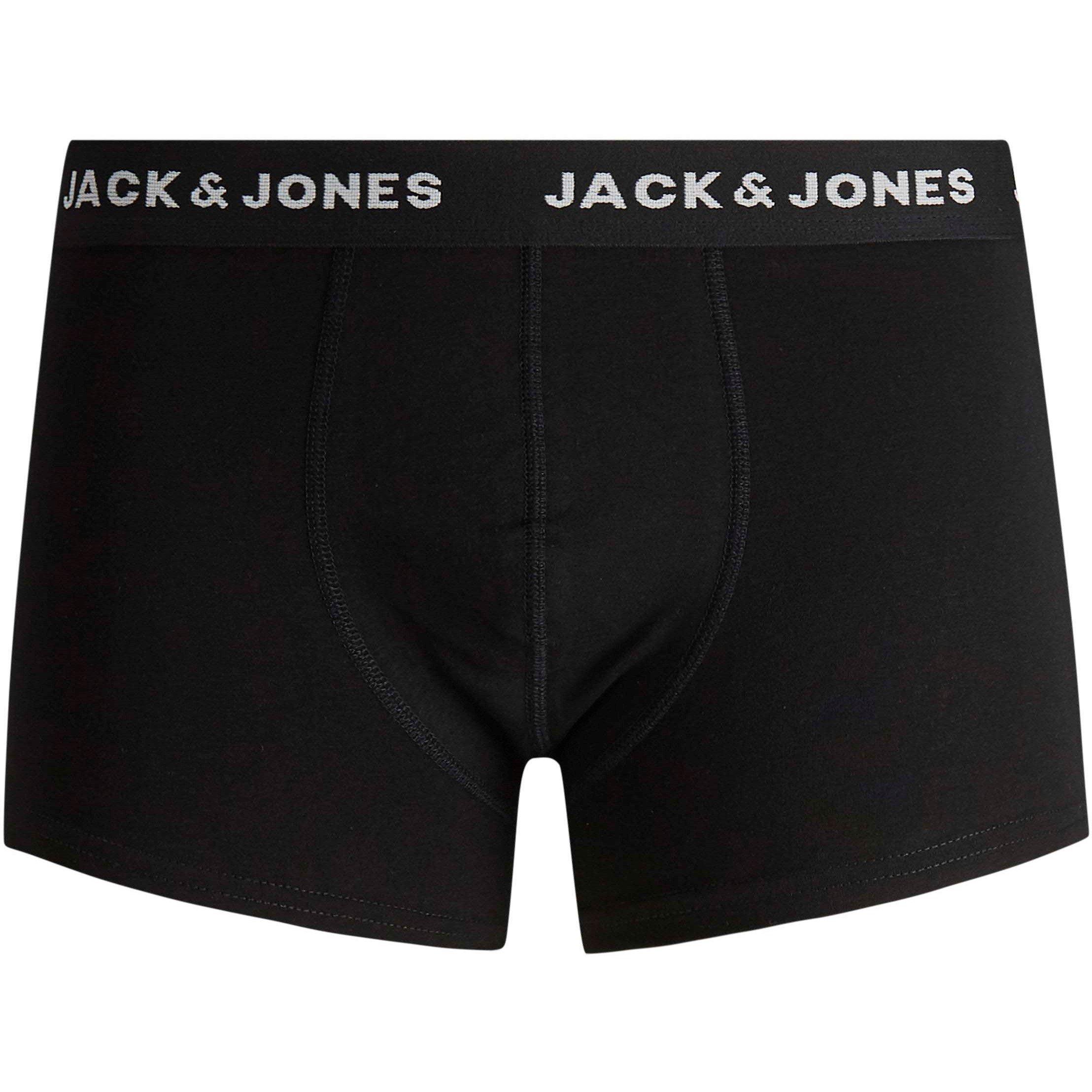 Sort - Jack and Jones - 7-pack  Basic Trunks Plus Size Mens - 7