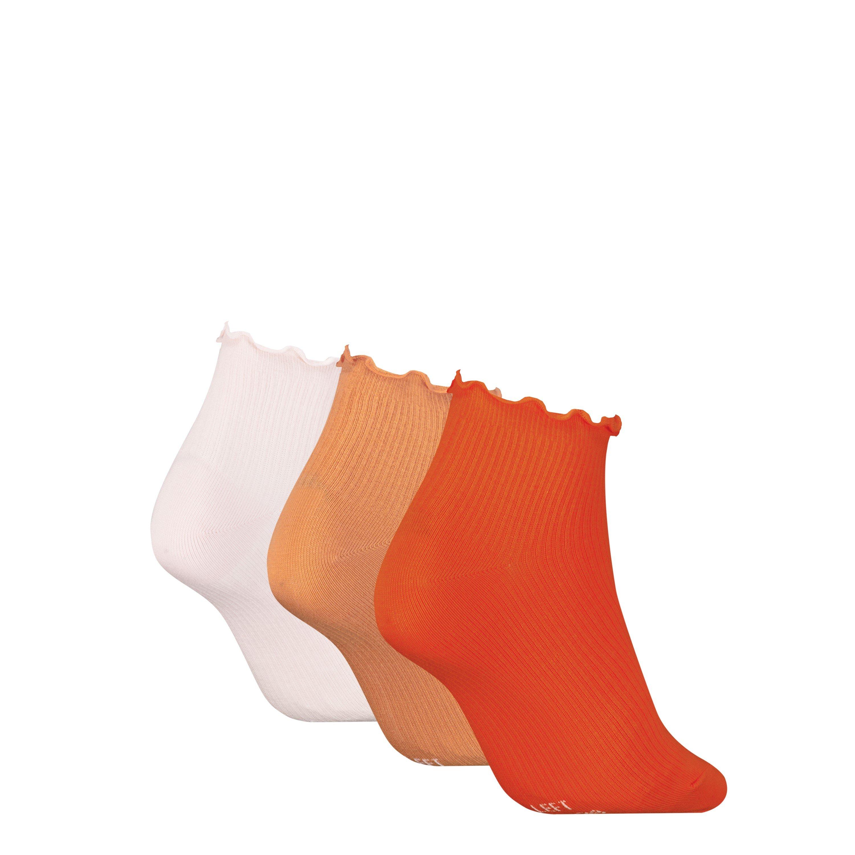 Flame Orange - Puma - Ruffle Quarter Sock - 2