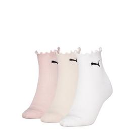 Puma Women Ruffle Quarter 3p Sock Womens