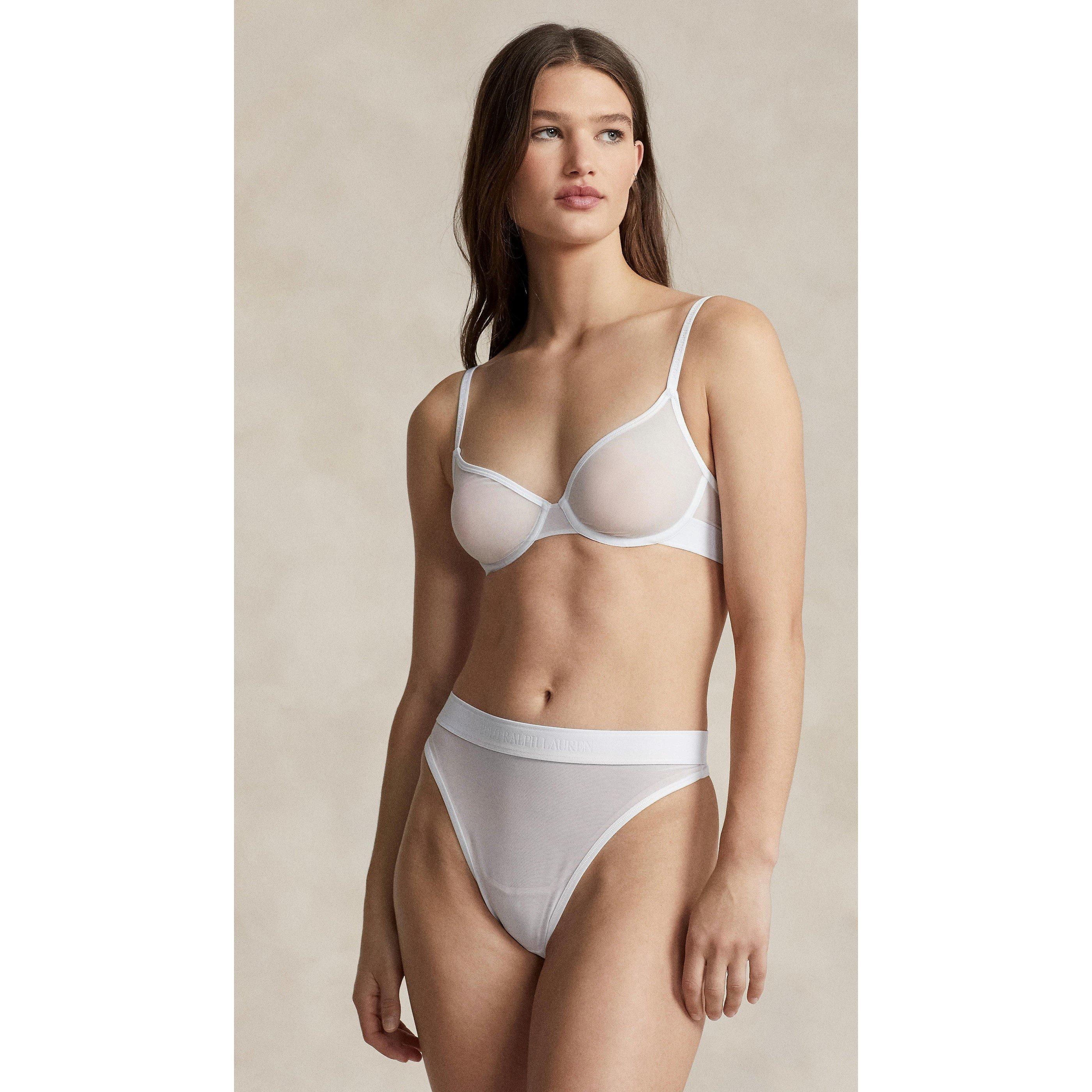 Hvid Sky - Polo Ralph Lauren - Women's Mesh Scoop Bralette - 5