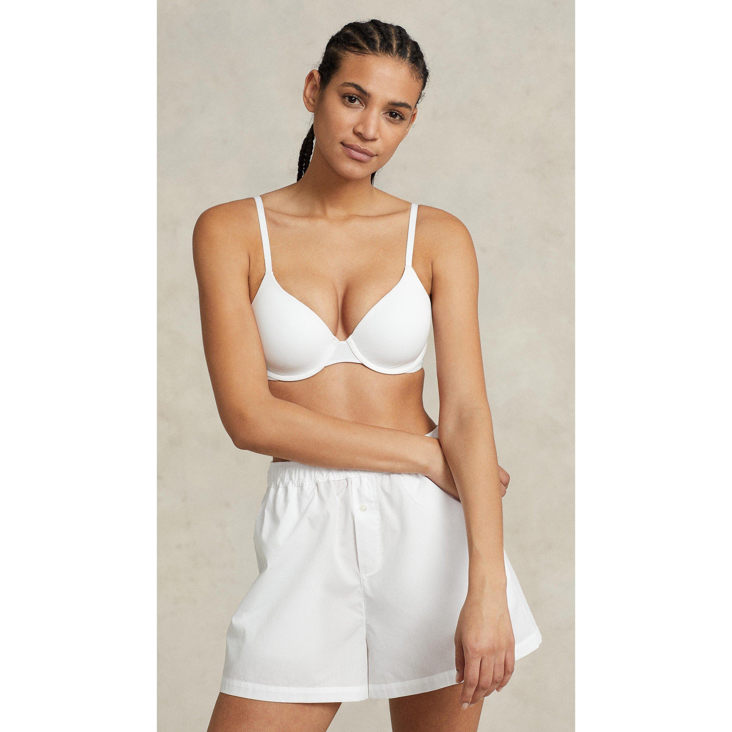 White Cloud - Polo Ralph Lauren - Women's Essential Lightweight T-Shirt Bra - 2