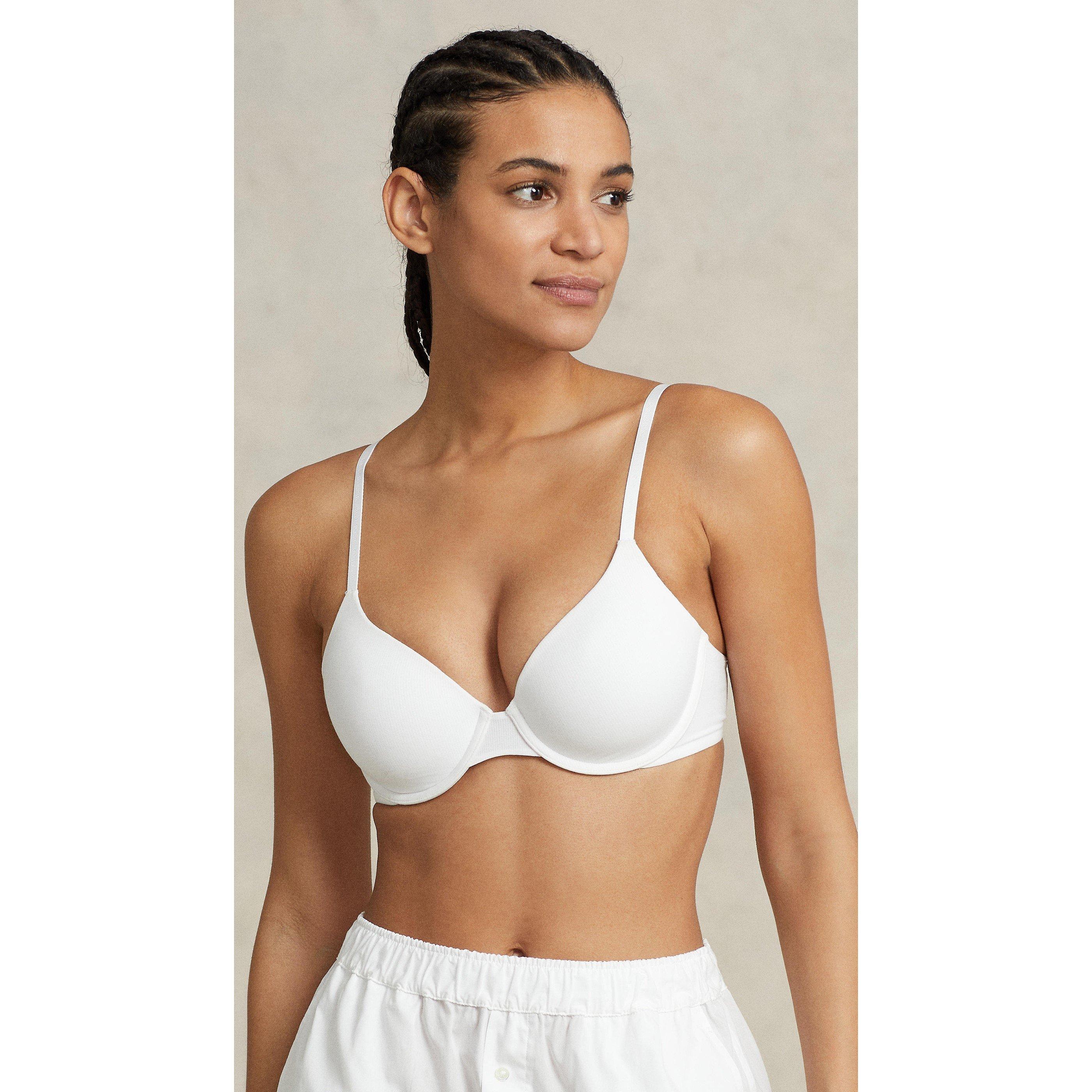 White Cloud - Polo Ralph Lauren - Women's Essential Lightweight T-Shirt Bra - 3