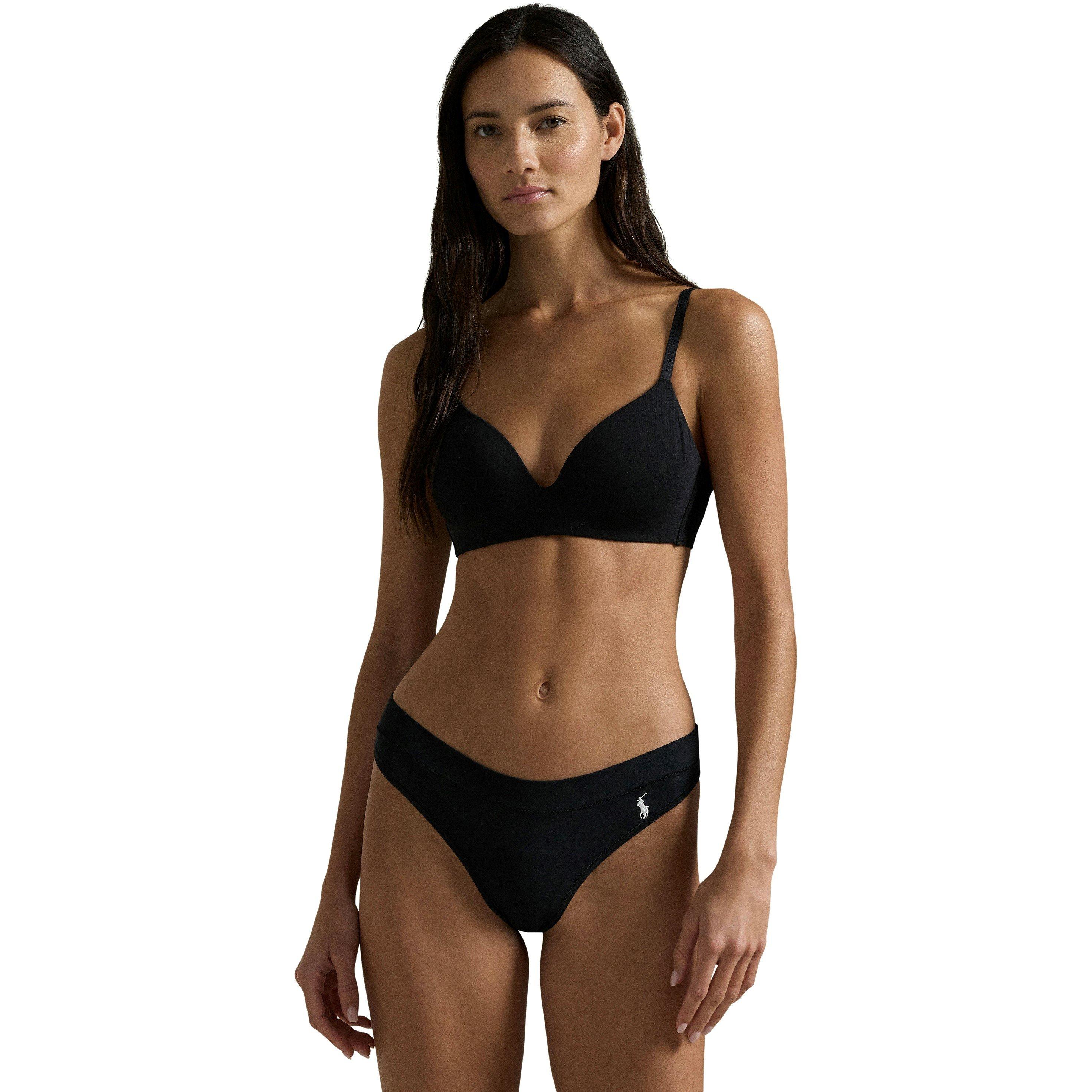 Onyx - Polo Ralph Lauren - Women's Essential Plunge Bra - 2