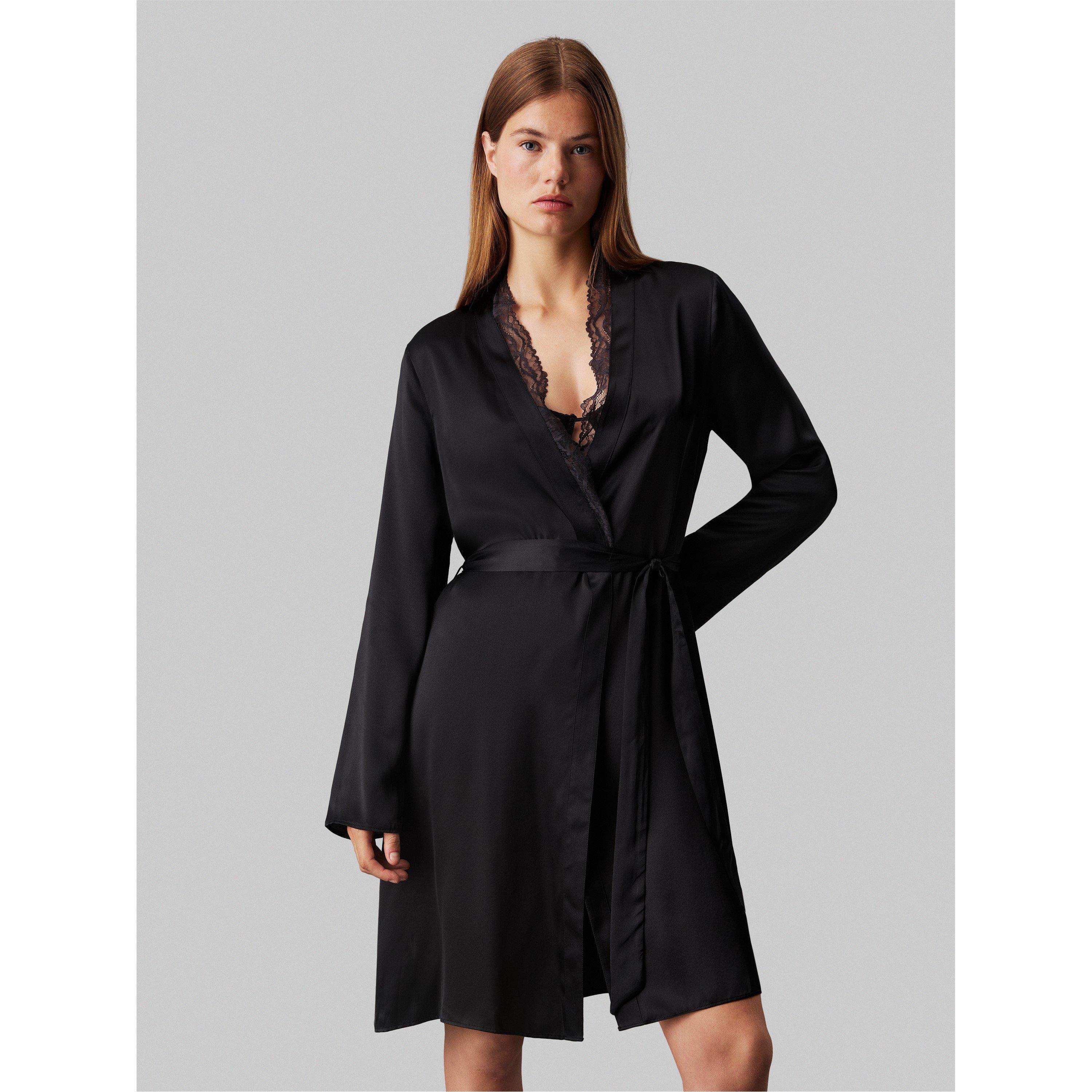 Black - Calvin Klein - Women's Kimono Dressing Gown - 1