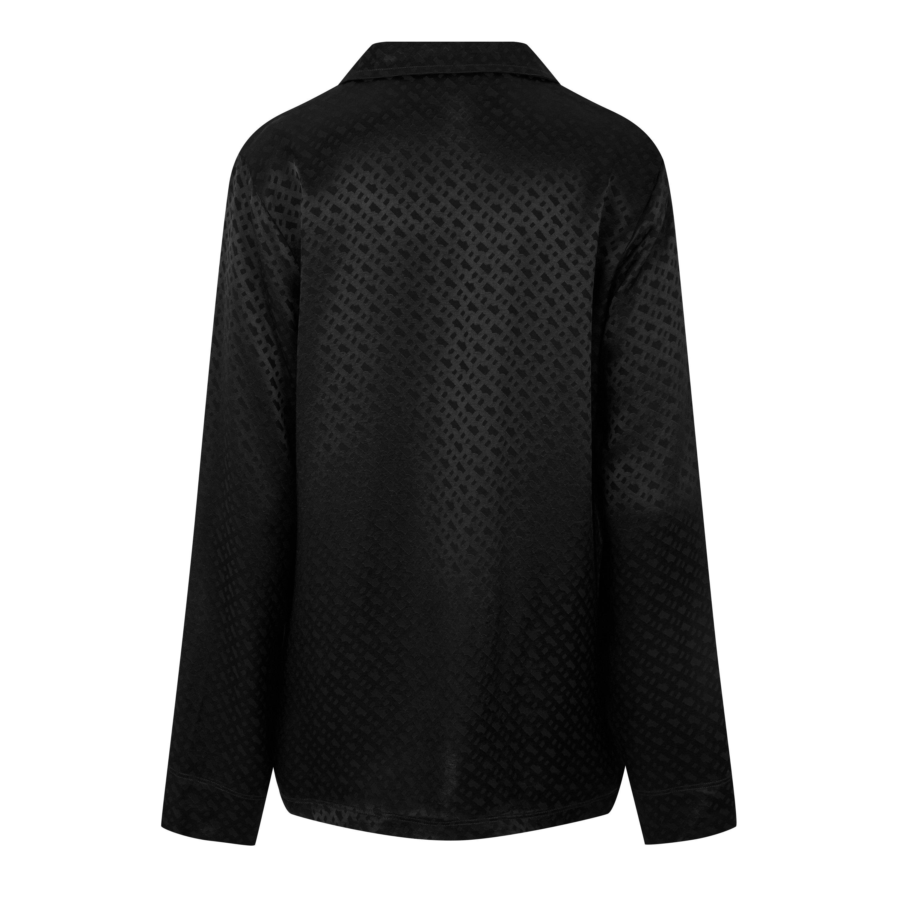 Black - Boss - Women's BW Mono Long-Sleeve Monogram Logo Shirt - 2