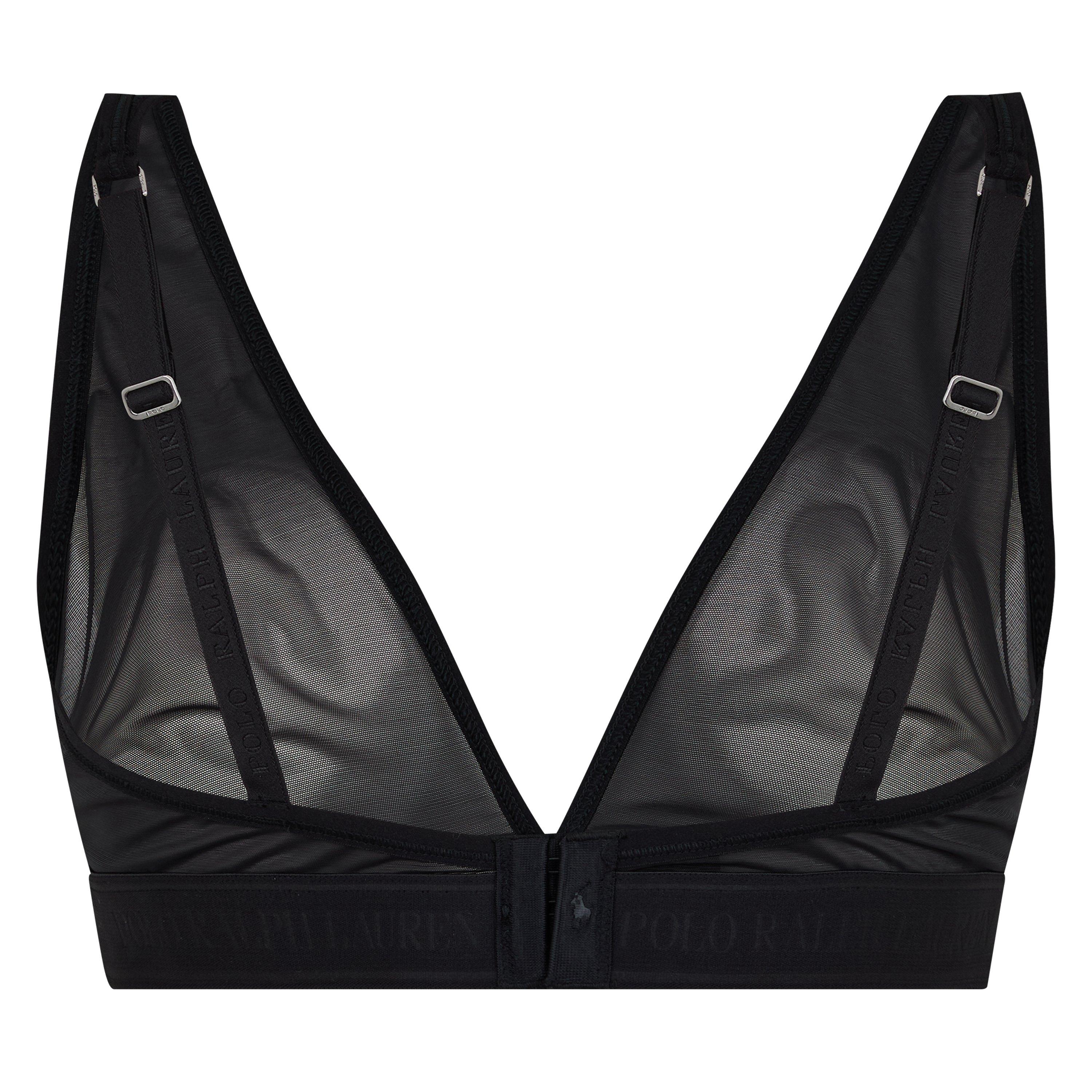 Onyx - Polo Ralph Lauren - Women's Mesh Triangle Bralette - 2