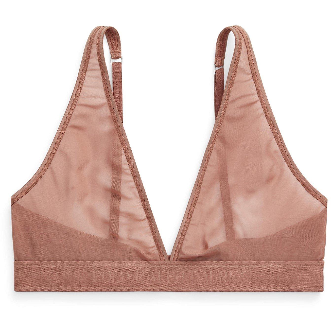Polo Ralph Lauren Women's Mesh Triangle Bralette - Terracotta - 8 (XS)