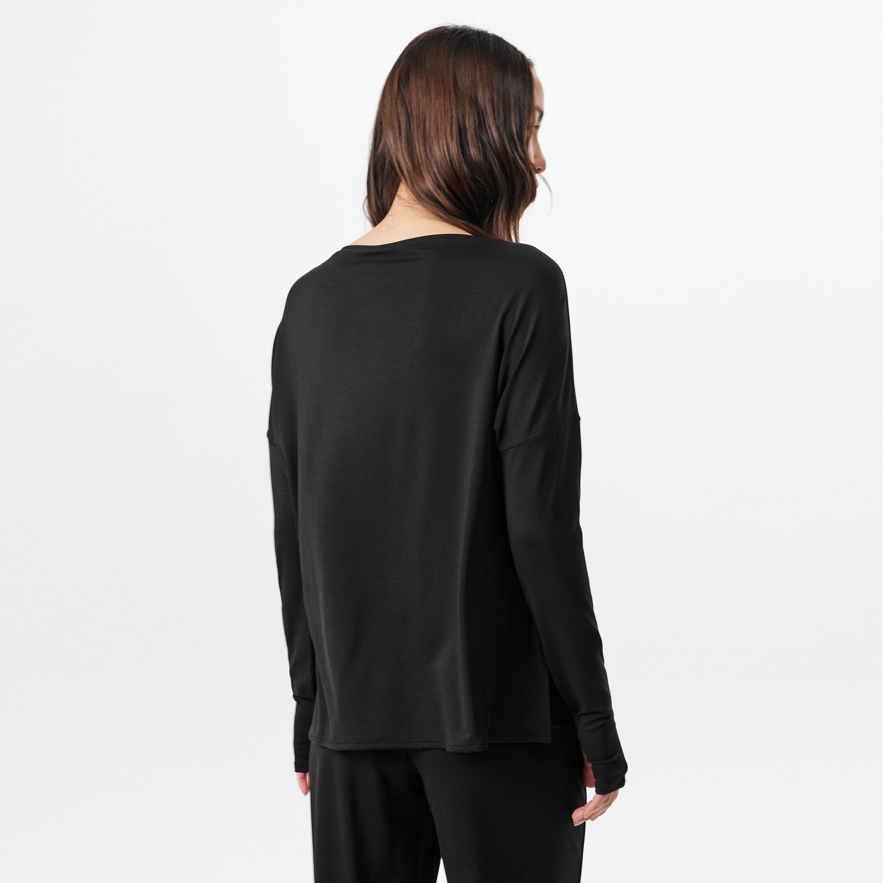 Black - Boss - Women's BW Reset Long-Sleeve Pyjama Top, Odour-Control, Moisture Management - 3