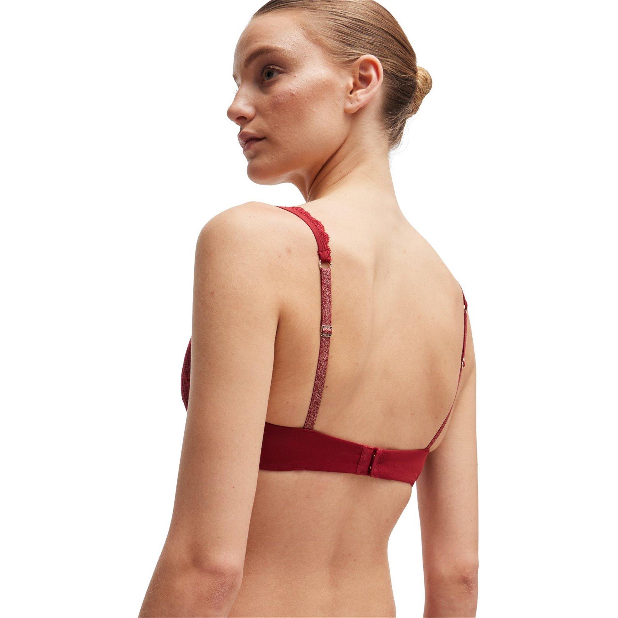 Medium Red - Boss - Women's Bianca Plunge Bra - 3