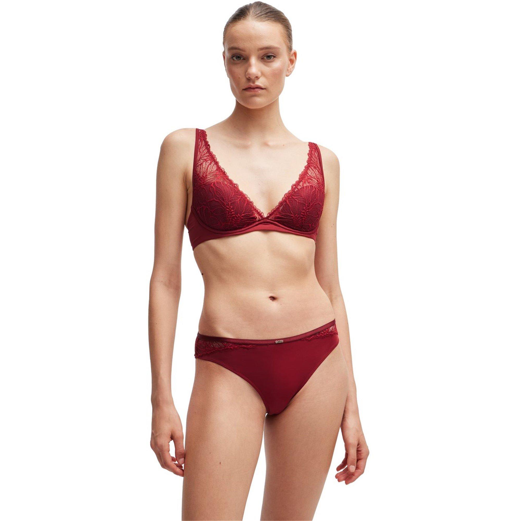 Medium Red - Boss - Women's Bianca Plunge Bra - 4