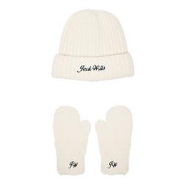 Jack Wills Beanie Mitten Set Womens