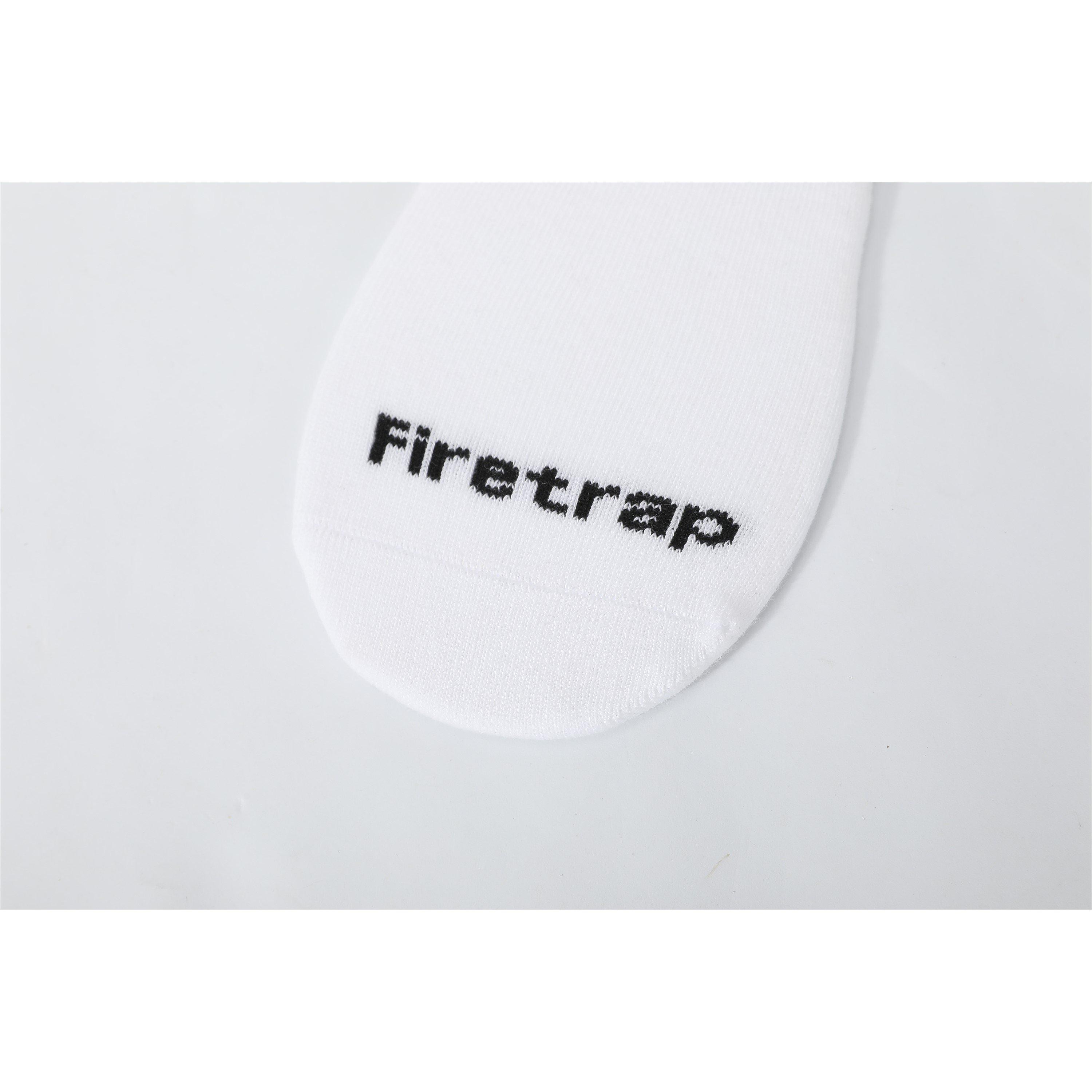 Black/Wht/Gry - Firetrap - 3pk Invisible Sock - 10