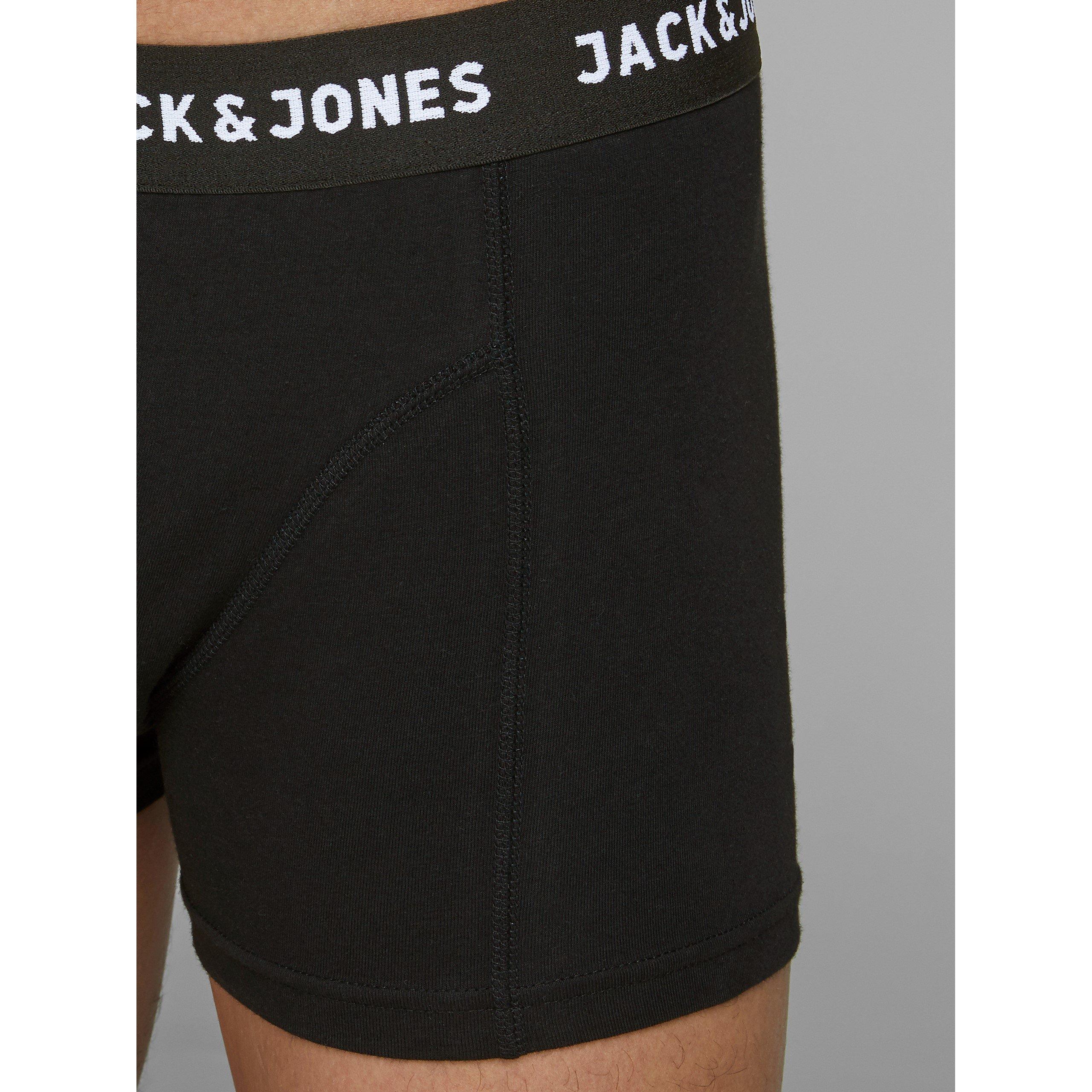 Black - Jack and Jones - Anthony 3-Pack Boxer Trunk Mens - 3