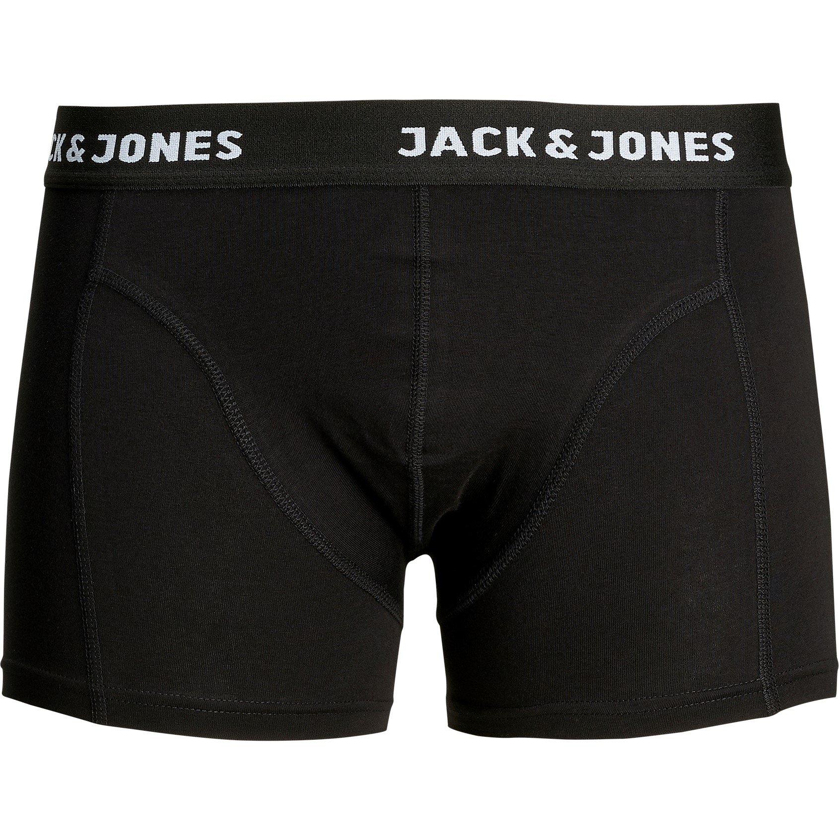 Black - Jack and Jones - Anthony 3-Pack Boxer Trunk Mens - 4