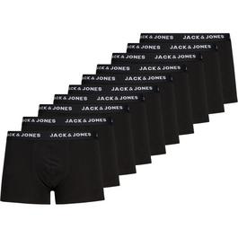 Jack and Jones Jack Solid Mens 10-Pack Boxer Trunks