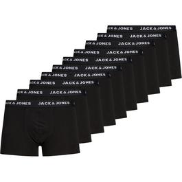 Jack and Jones Solid Mens 10-Pack Boxer Trunks