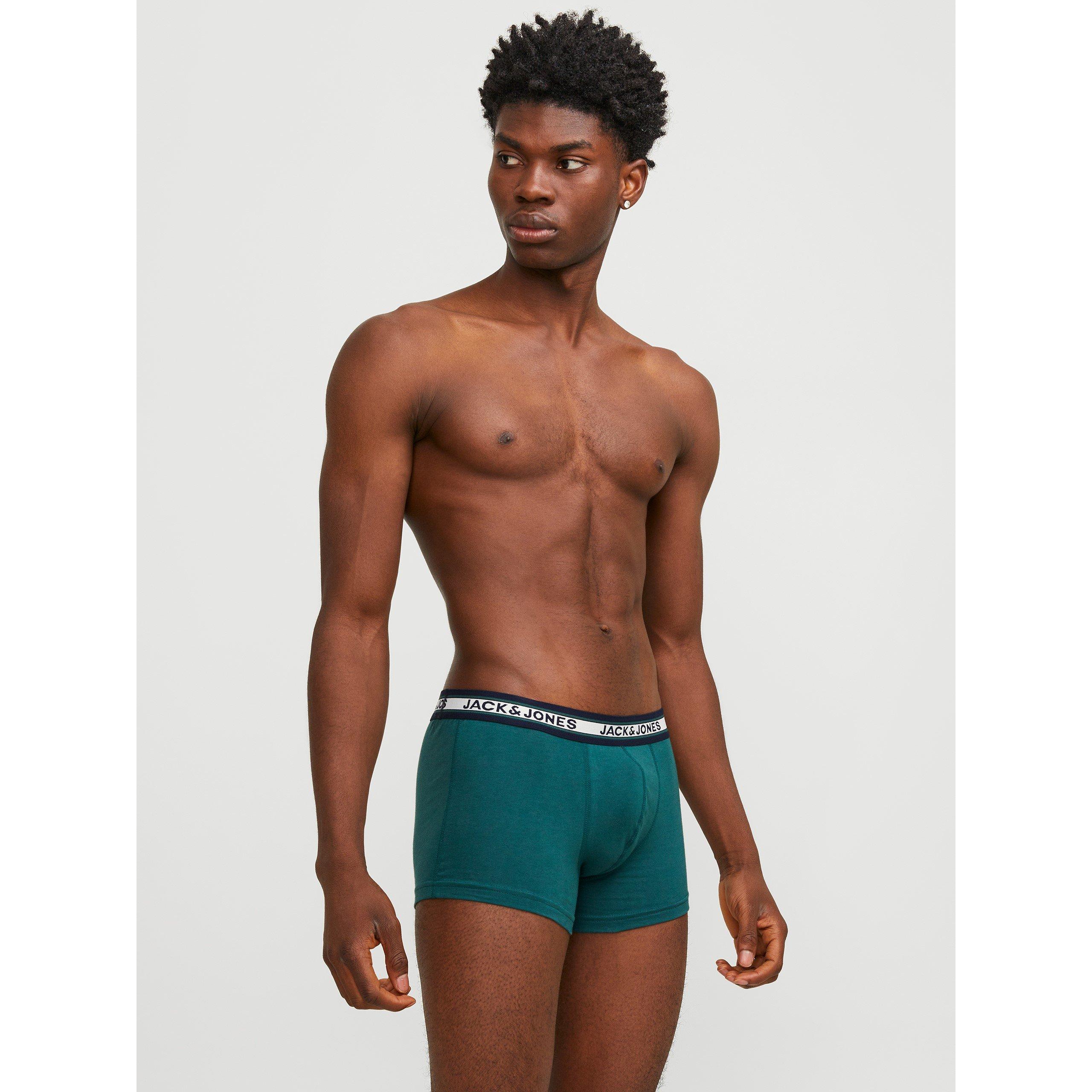 Multicolorido - Jack and Jones - Solid Mens 10-Pack Boxer Trunks - 3