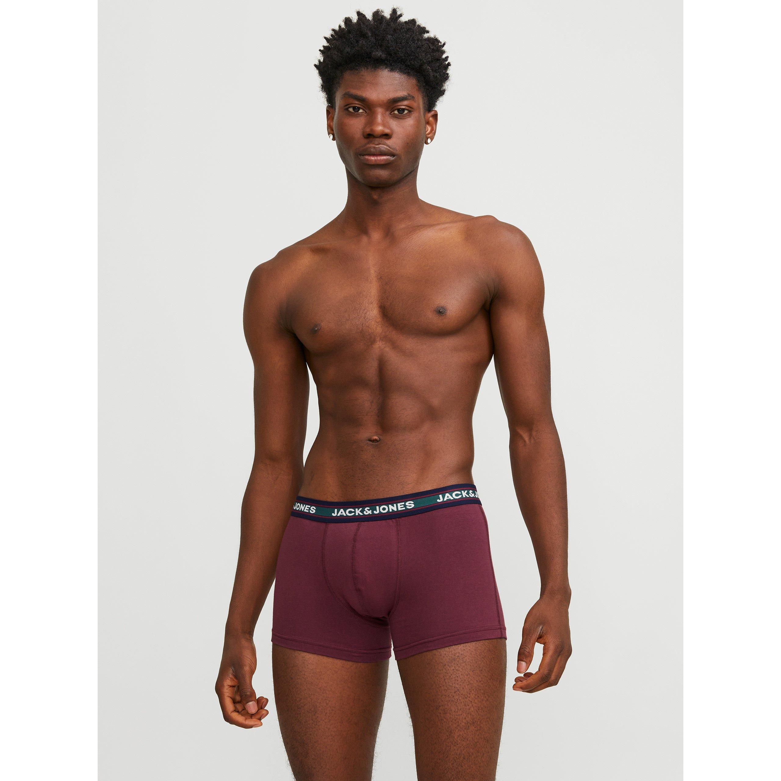 Multicolorido - Jack and Jones - Solid Mens 10-Pack Boxer Trunks - 4
