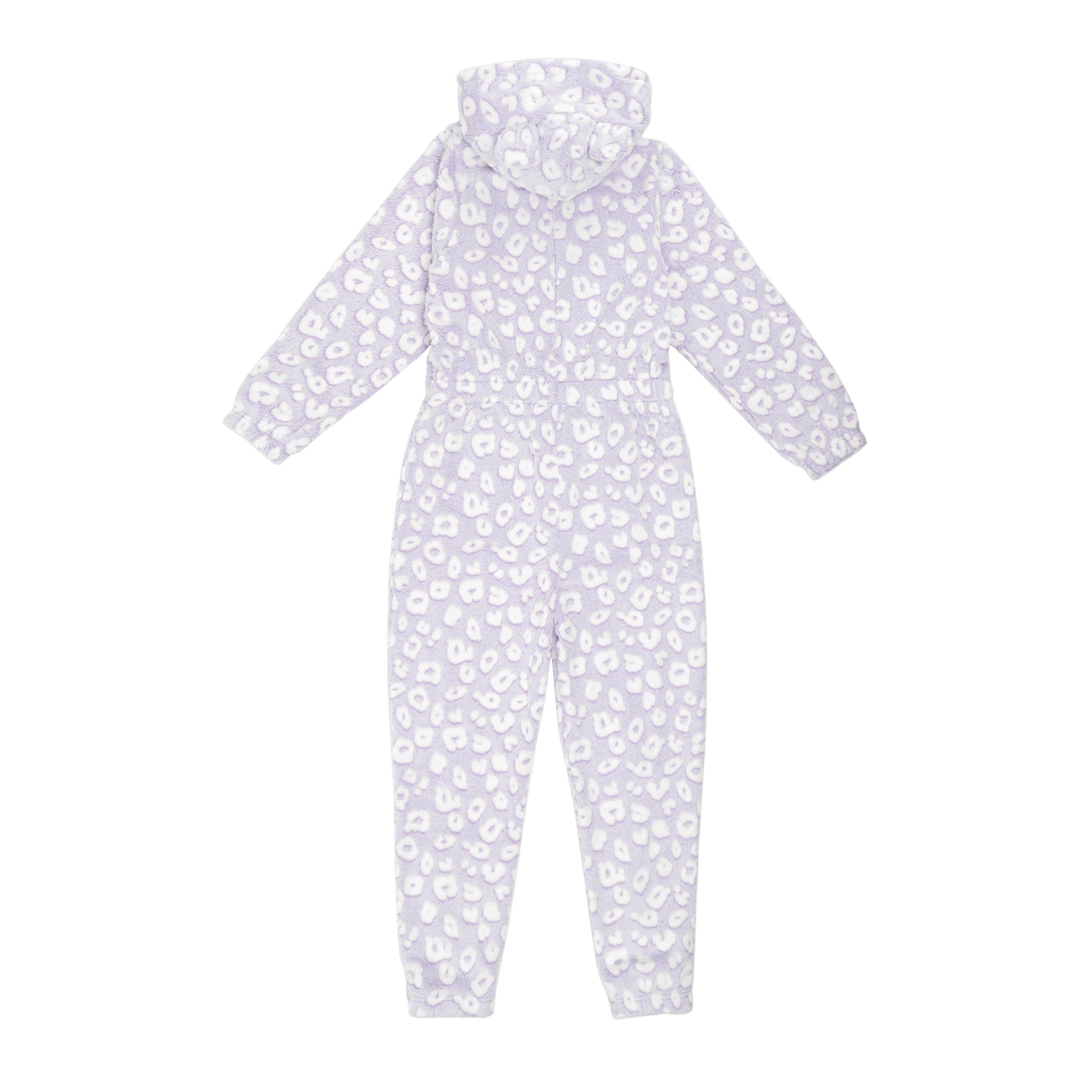 Lila - Miso - Kids Girls Burnout Leopard Onesie - 2