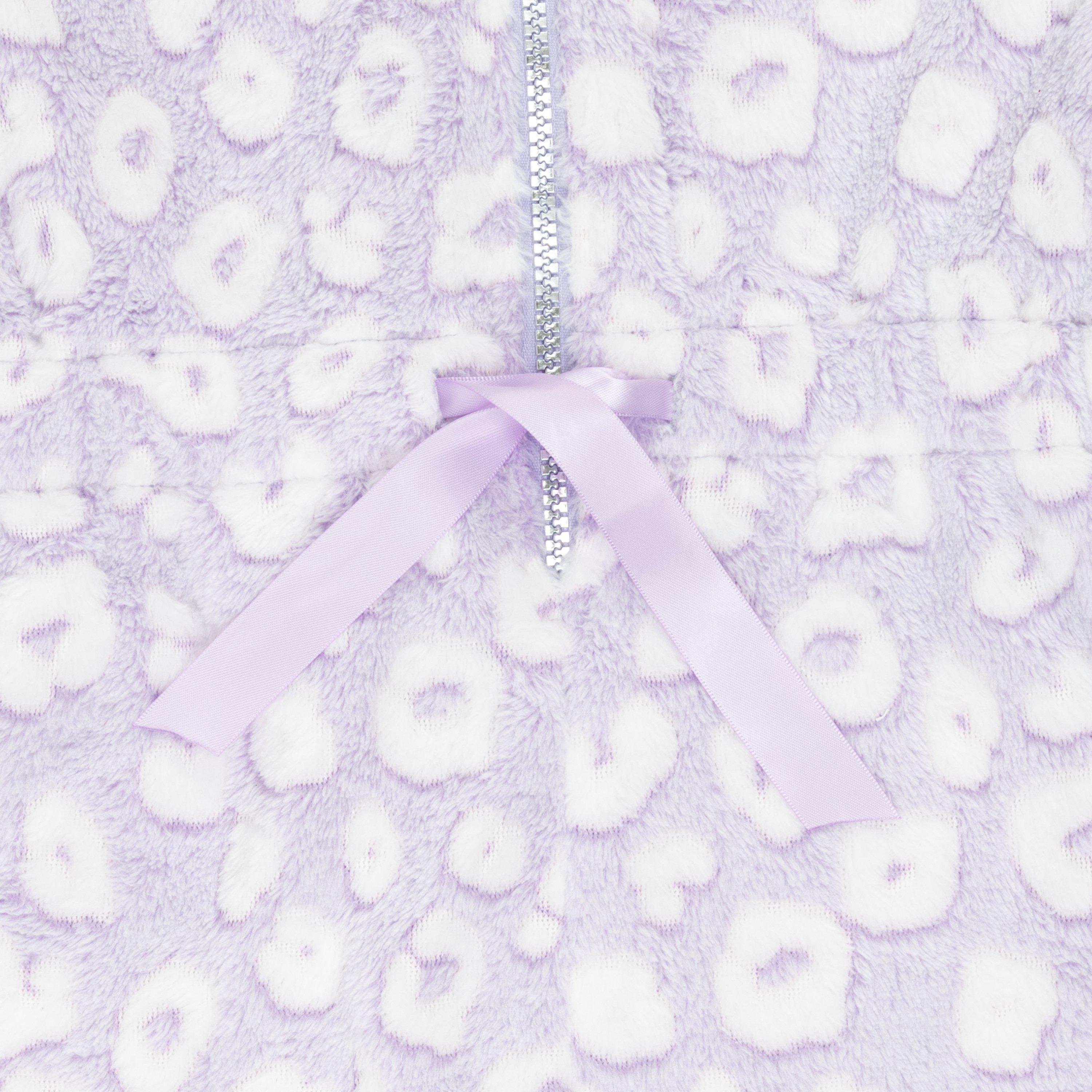 Lila - Miso - Kids Girls Burnout Leopard Onesie - 4