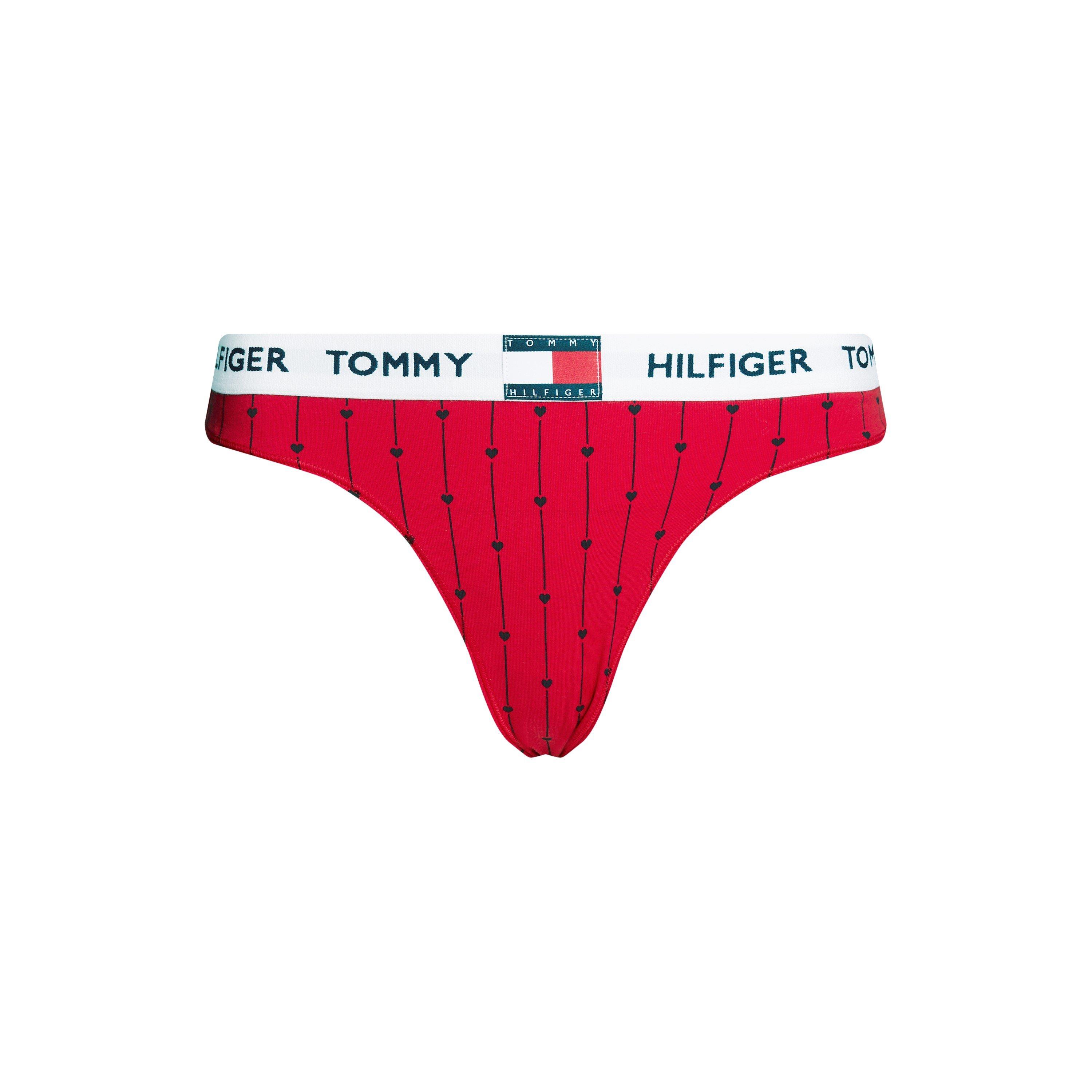 Hearts Red - Tommy Hilfiger - Heritage Print Repeat Logo Waistband Briefs - 5
