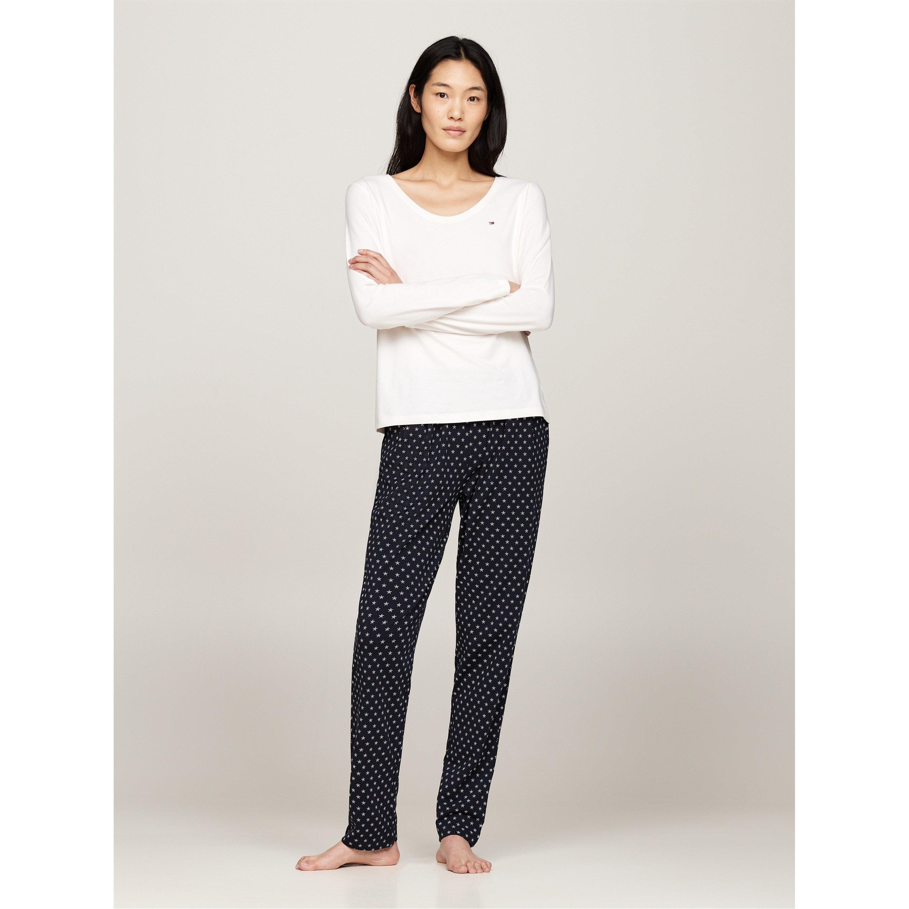 Blanco / Azul Marino - Tommy Hilfiger - Long Sleeved Pyjama set - 3