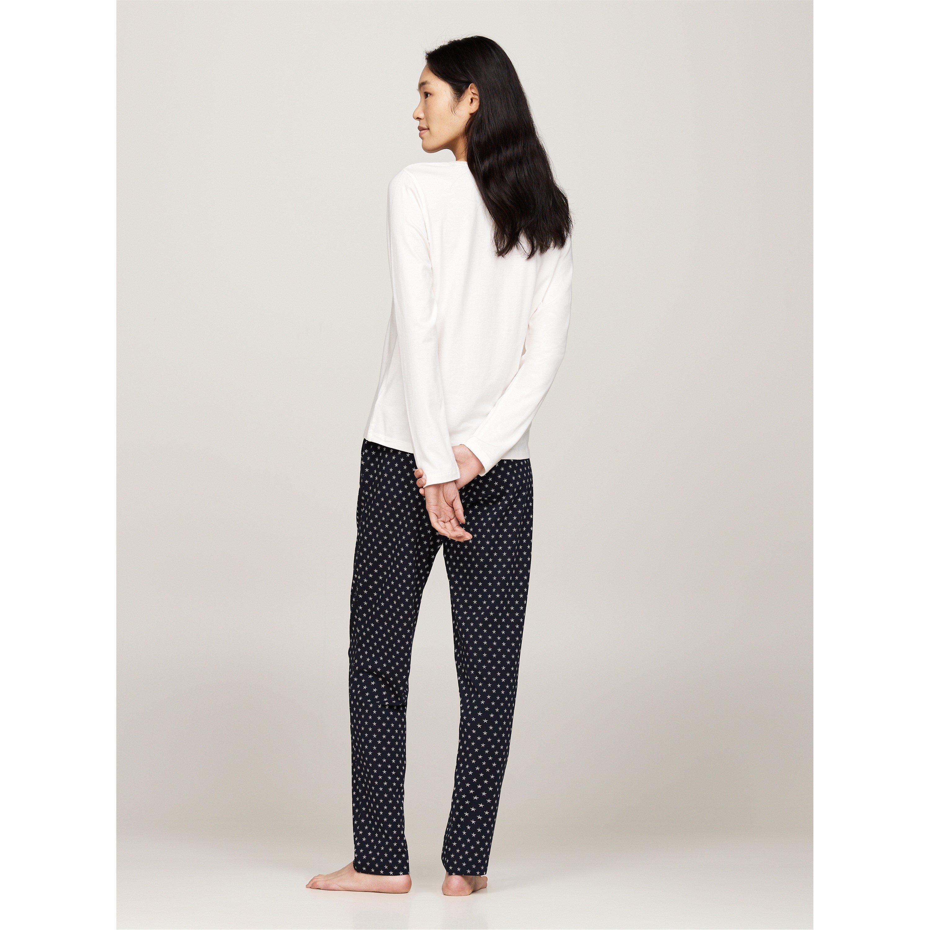 Blanco / Azul Marino - Tommy Hilfiger - Long Sleeved Pyjama set - 4