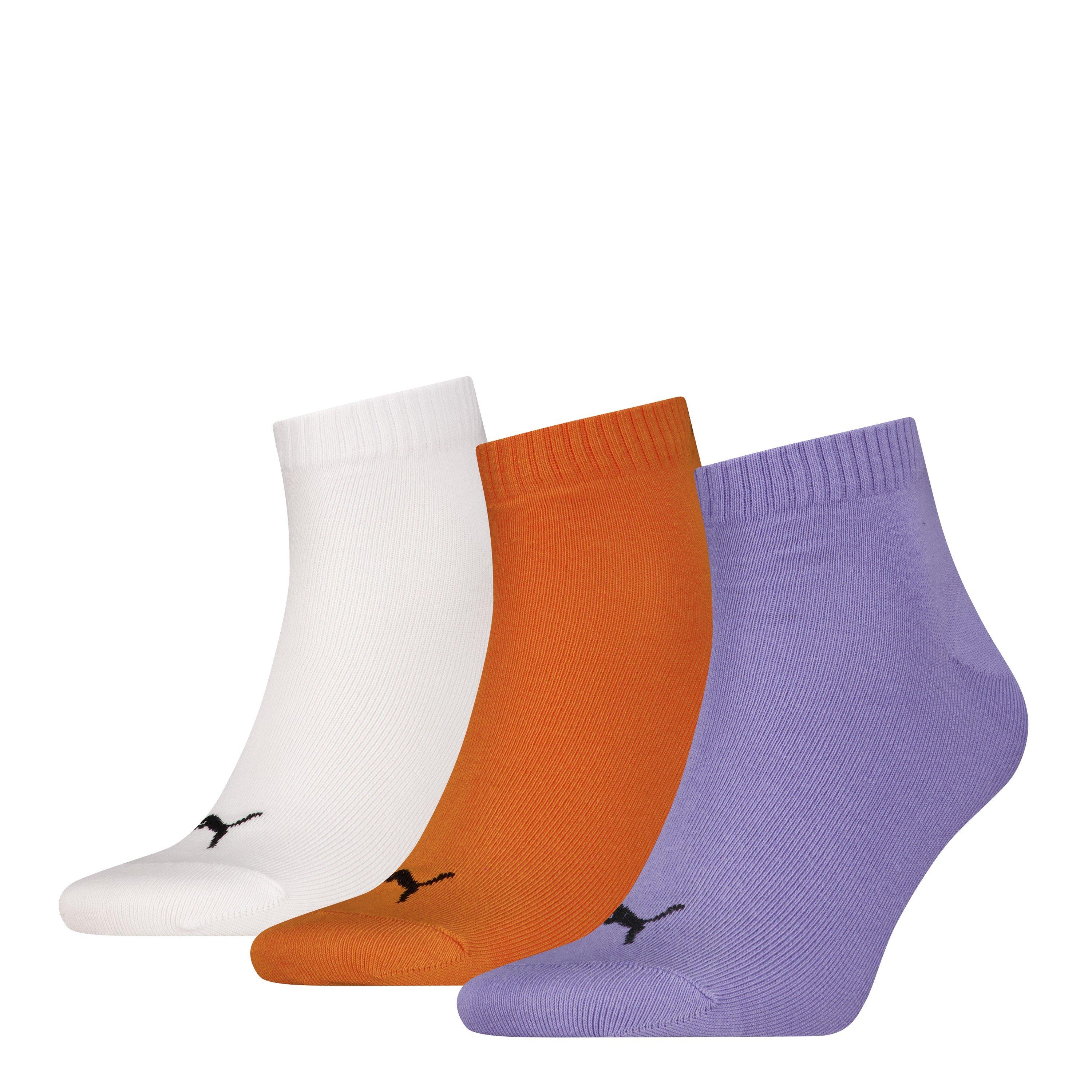 Paarse Combo - Puma - Adults Plain Quarter Sock - 1