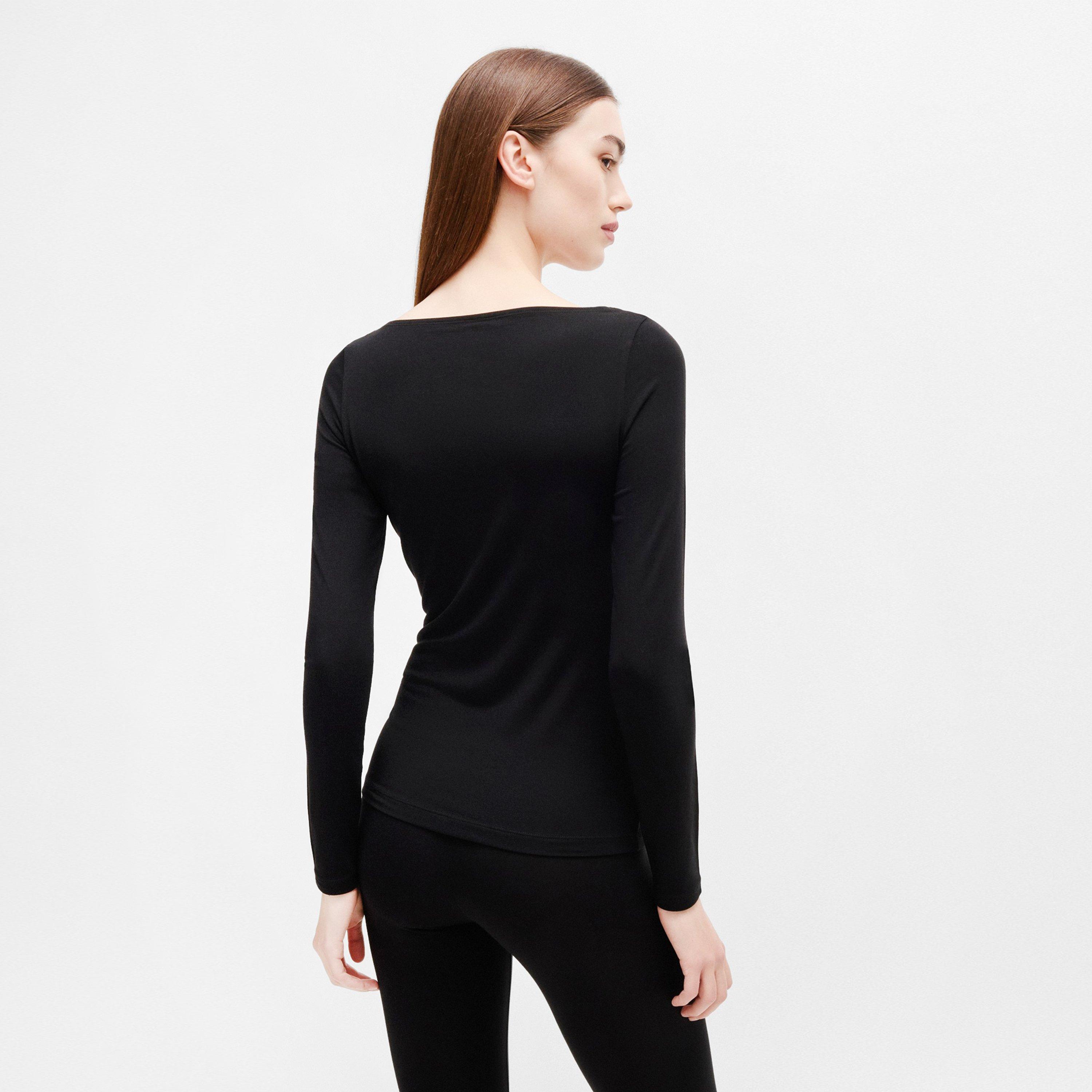 Black - Hugo - Women's Thermal Pyjama Long-Sleeve Top - 2