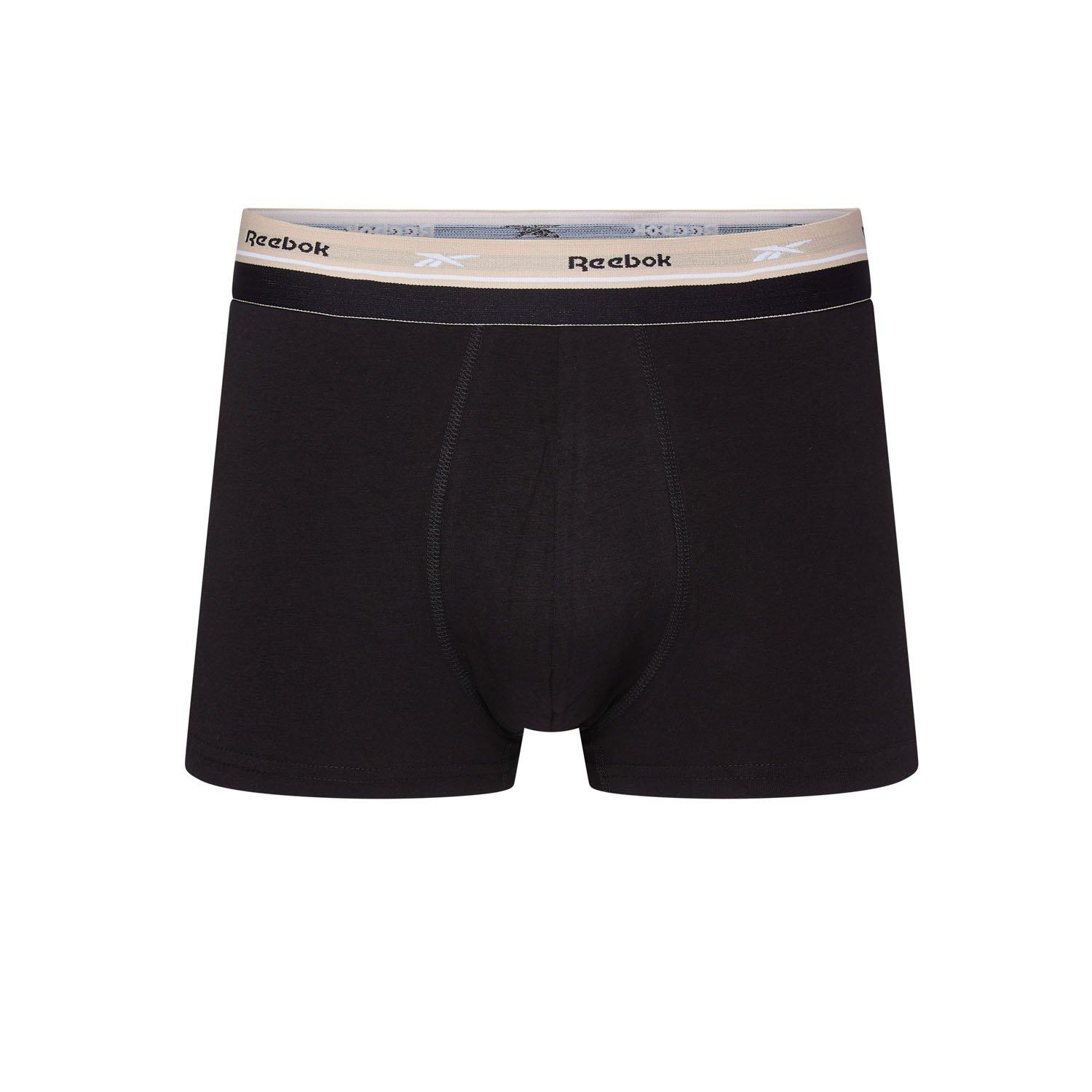 3pk Zwart - Reebok - Mens 3 pack Trunks Farr - 4