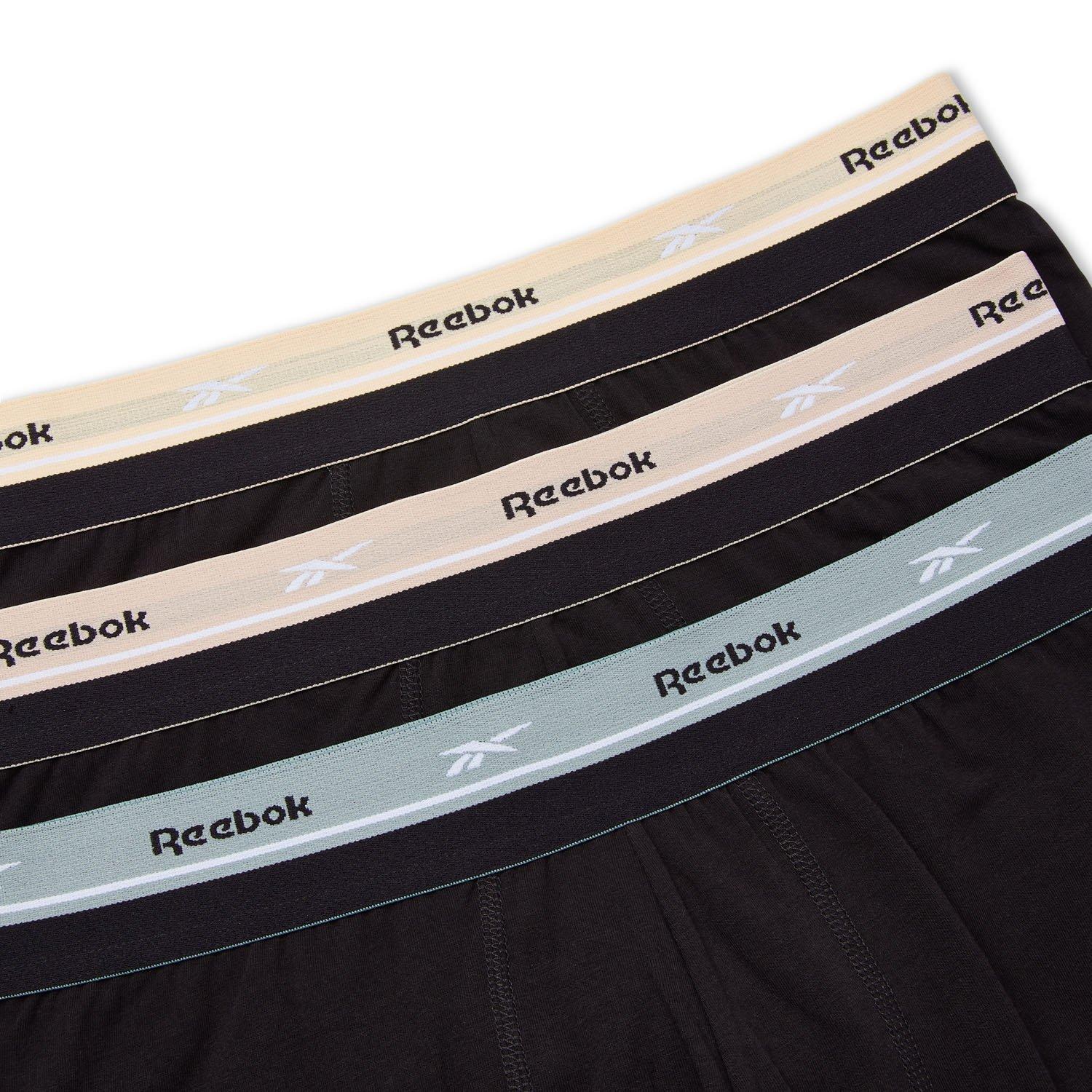 3pk Zwart - Reebok - Mens 3 pack Trunks Farr - 8