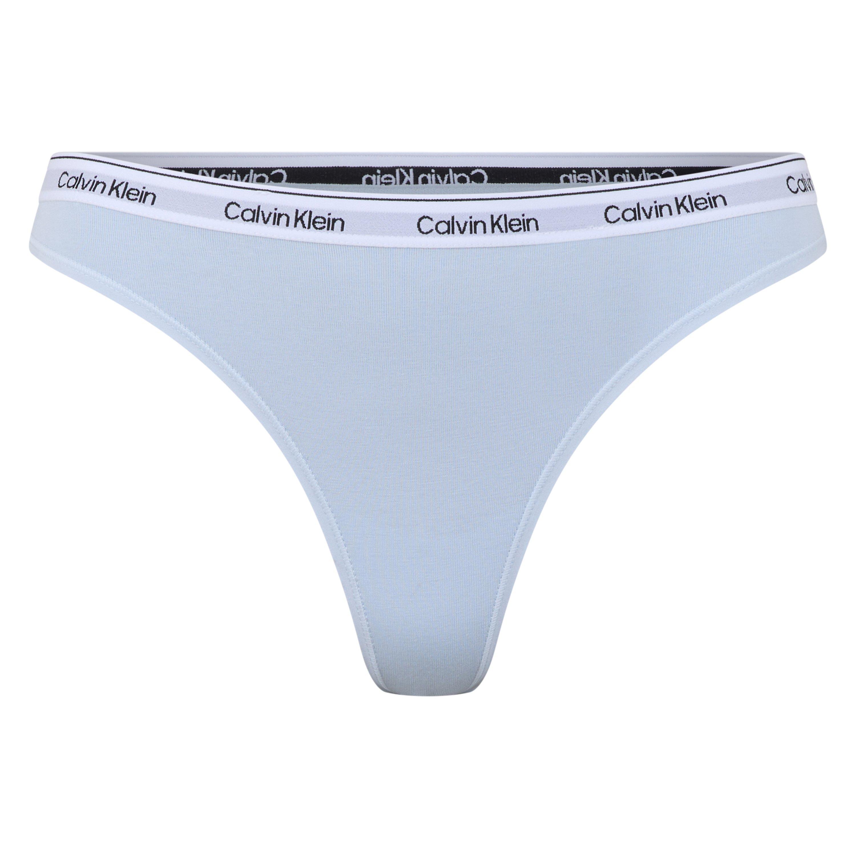 Calvin Klein Women's Logo Thong - Plein Air - 10 (S)