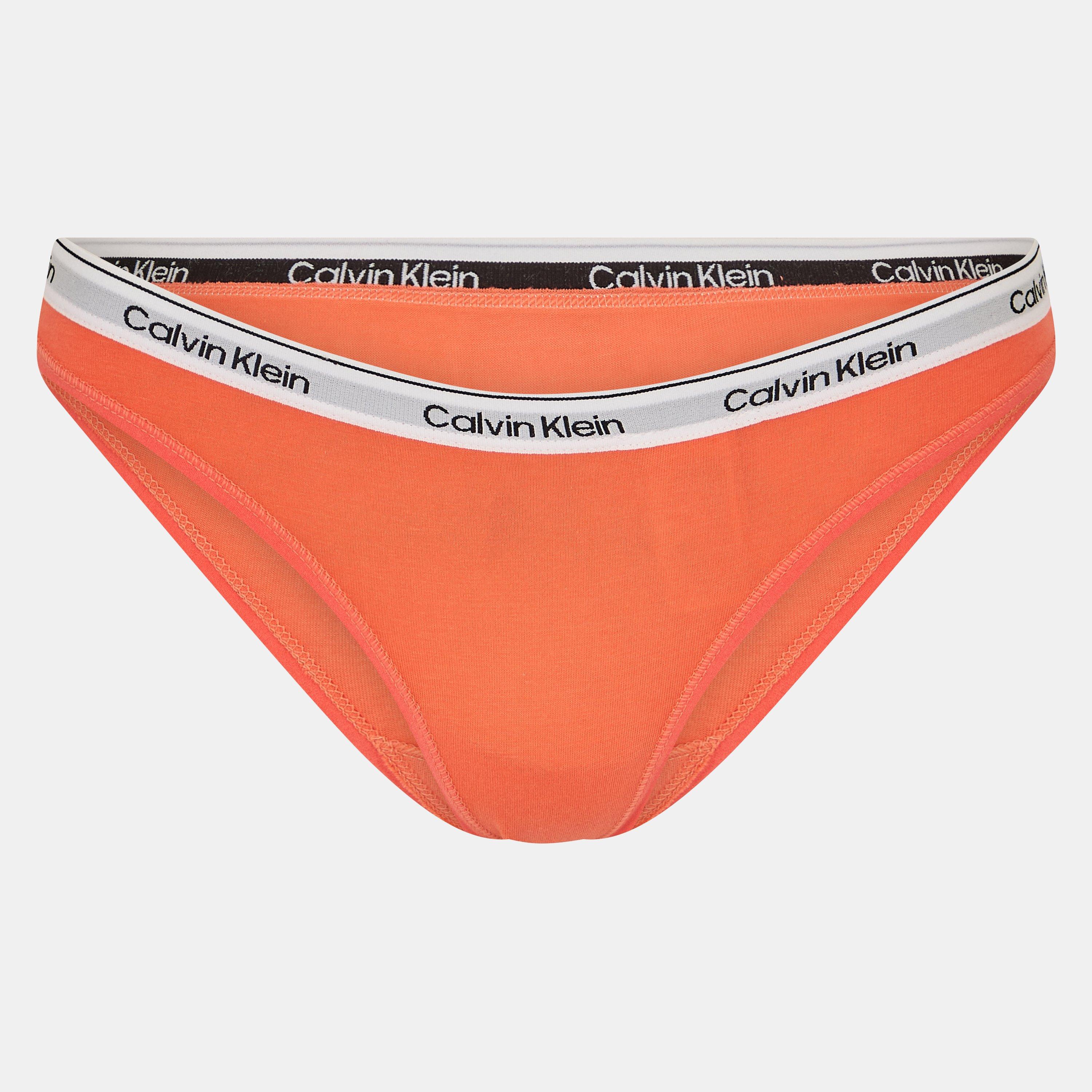 Calvin Klein Women's Logo Thong - Coral Pop - 16 (XL)
