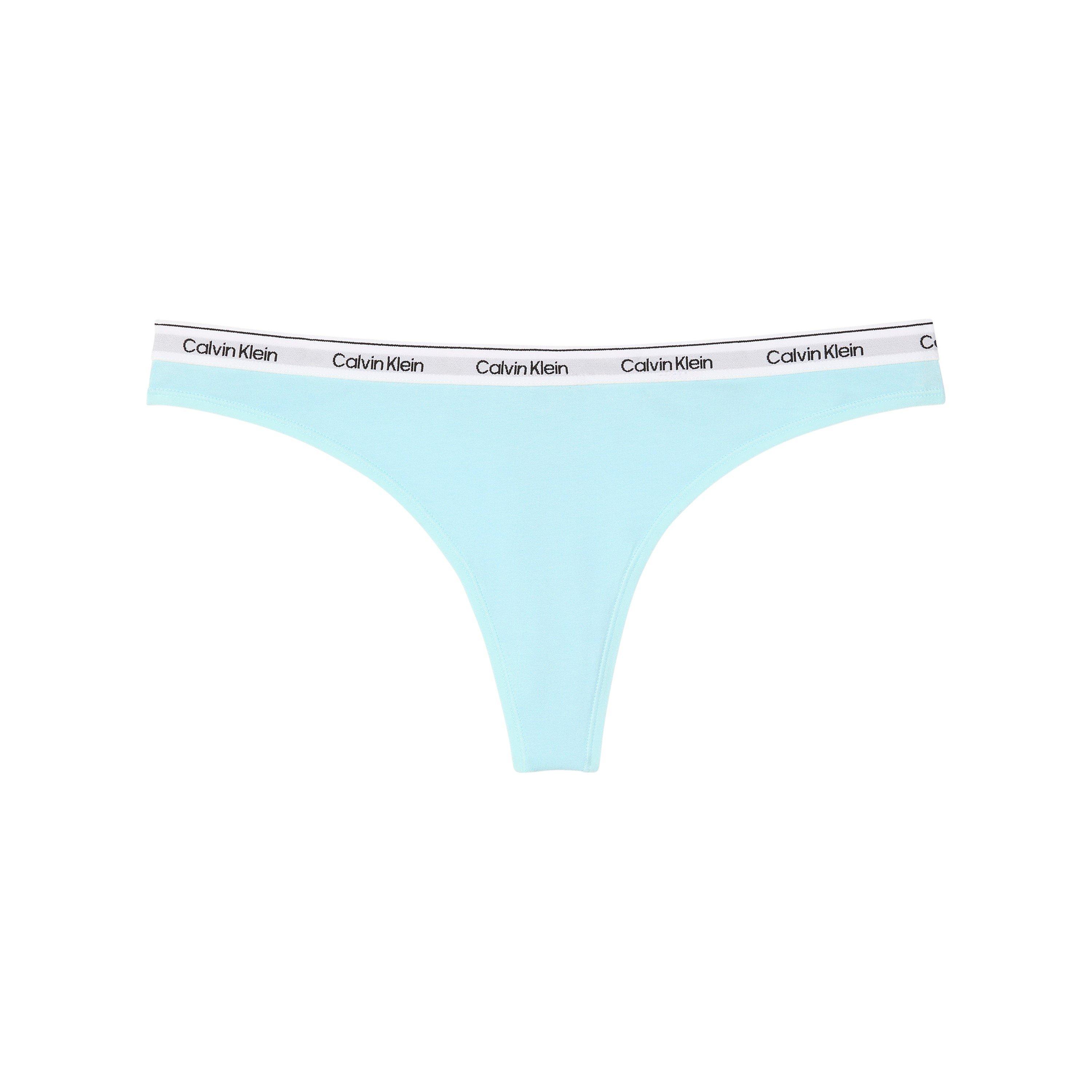 Calvin Klein Women's Logo Thong - Antarctic Blue - 14 (L)