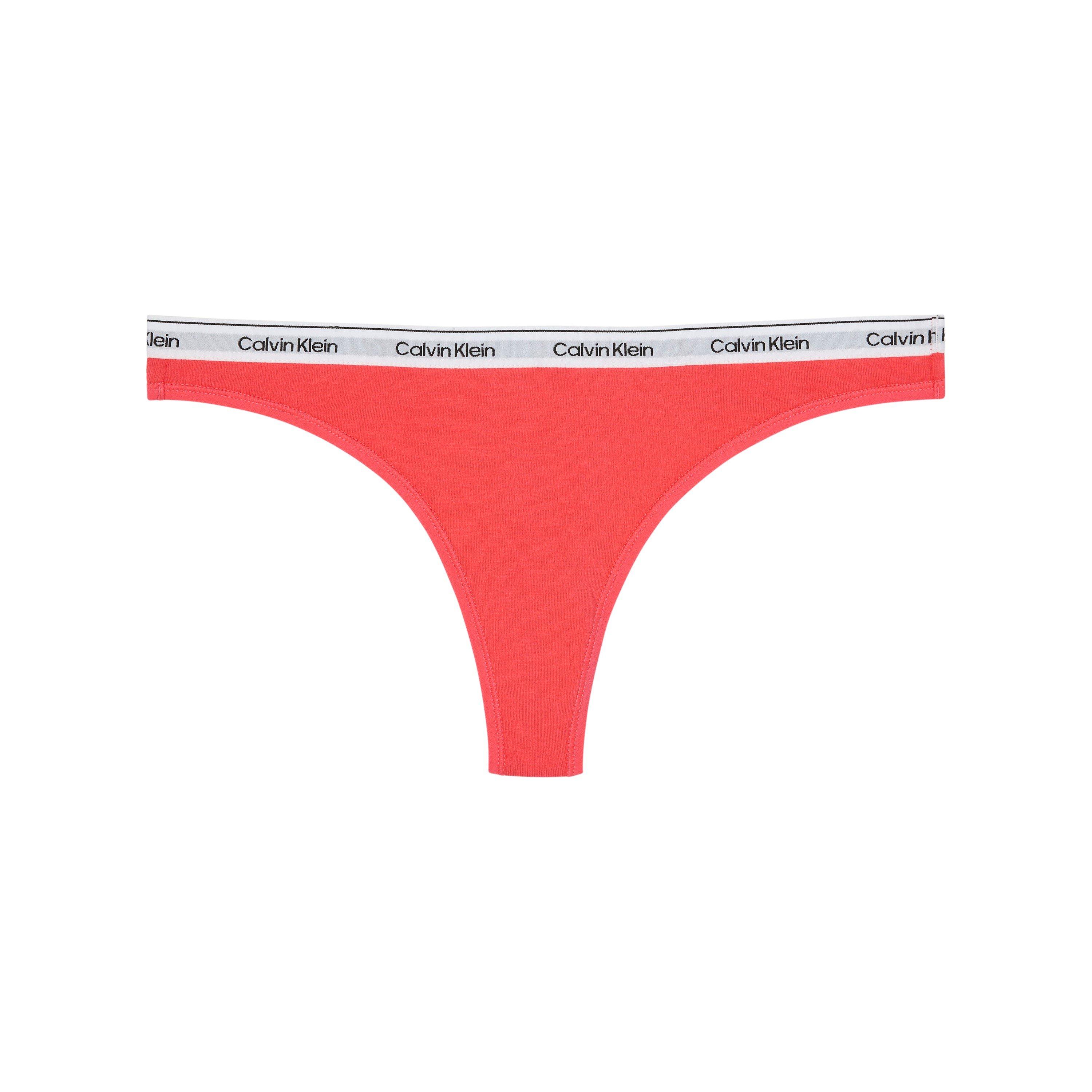 Calvin Klein Women's Logo Thong - Punch Pink - 16 (XL)