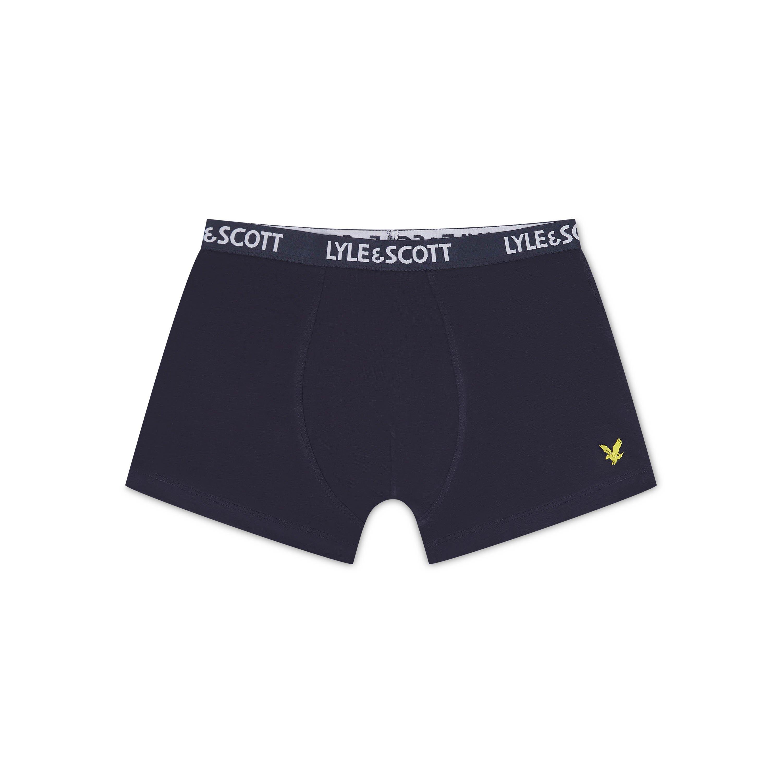 Azul marino/gris/blanco - Lyle and Scott - Kids' 3-Pack Core Trunks - 2