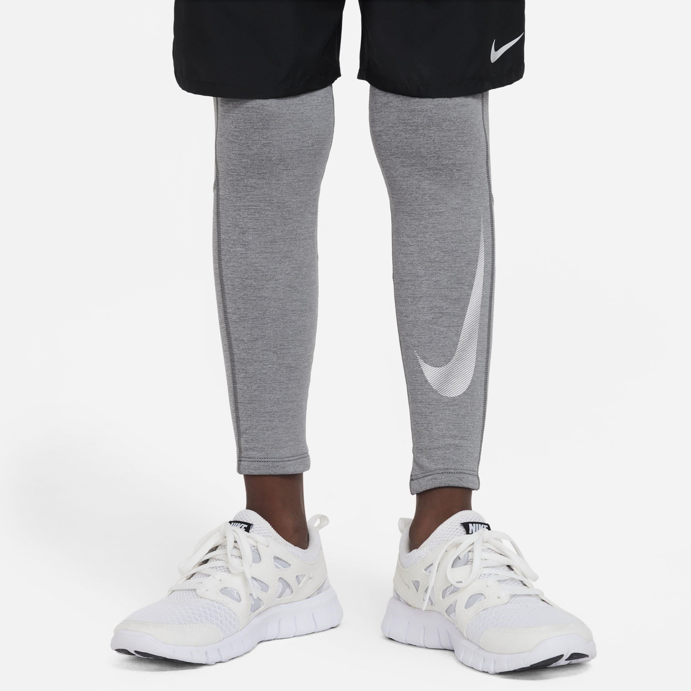 Crna - Nike - Pro Warm Dri-Fit Big Kids' (Boys') Tights - 4