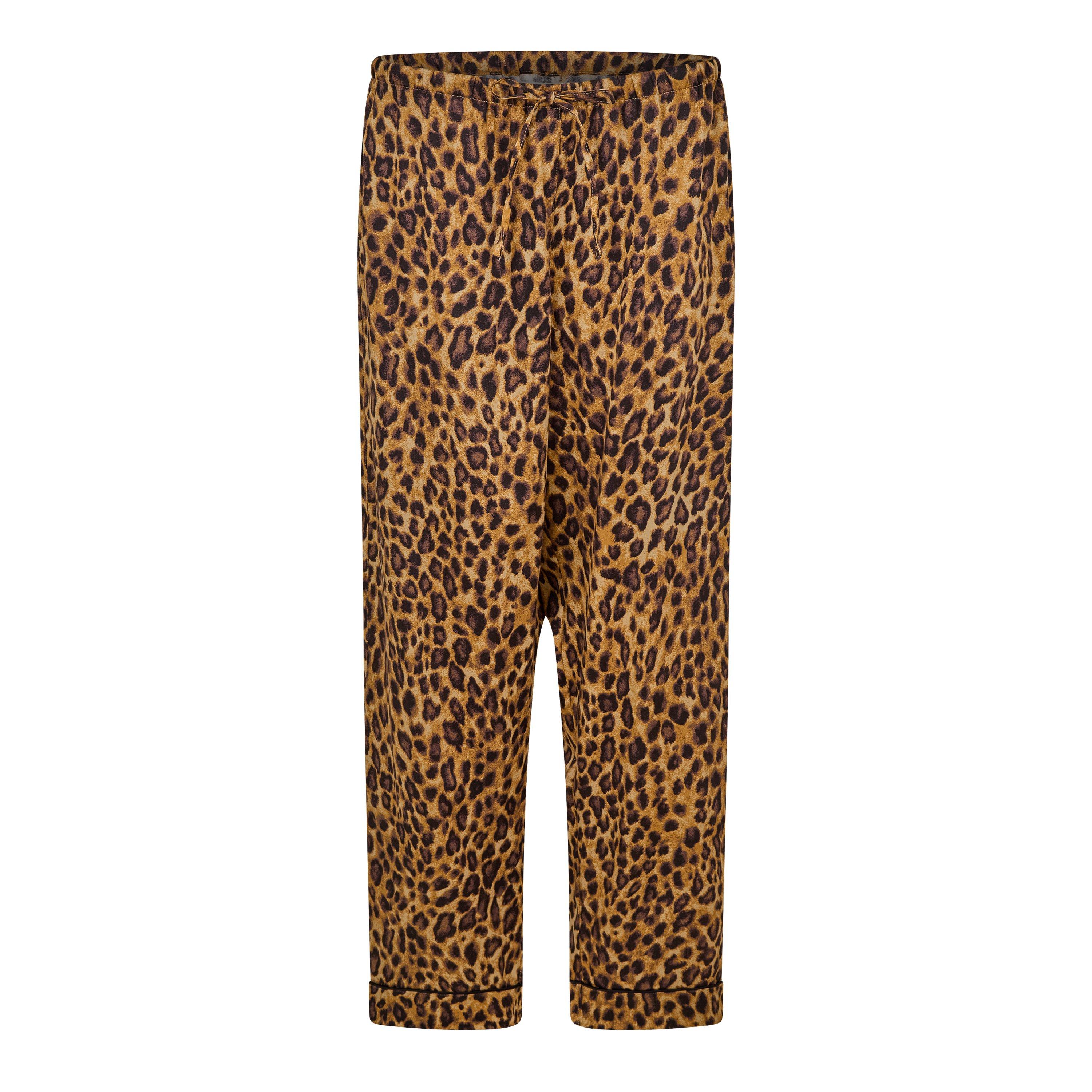 Leopard - Lauren by Ralph Lauren - Women's Long Sleeve Sateen Pyjama Sets - 2