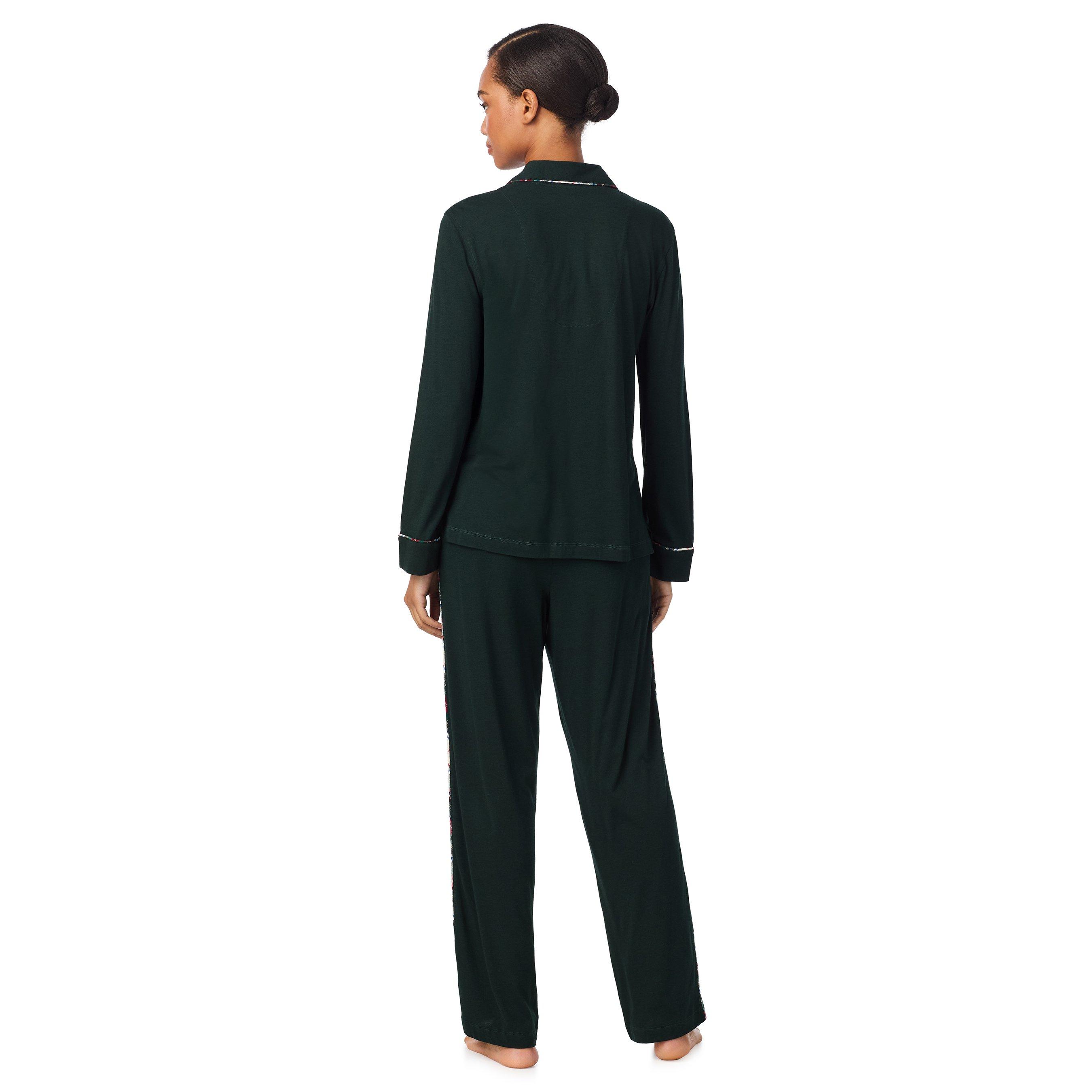 Green - Lauren by Ralph Lauren - Women's Knitted Long Sleeve Pyjama Set - 2