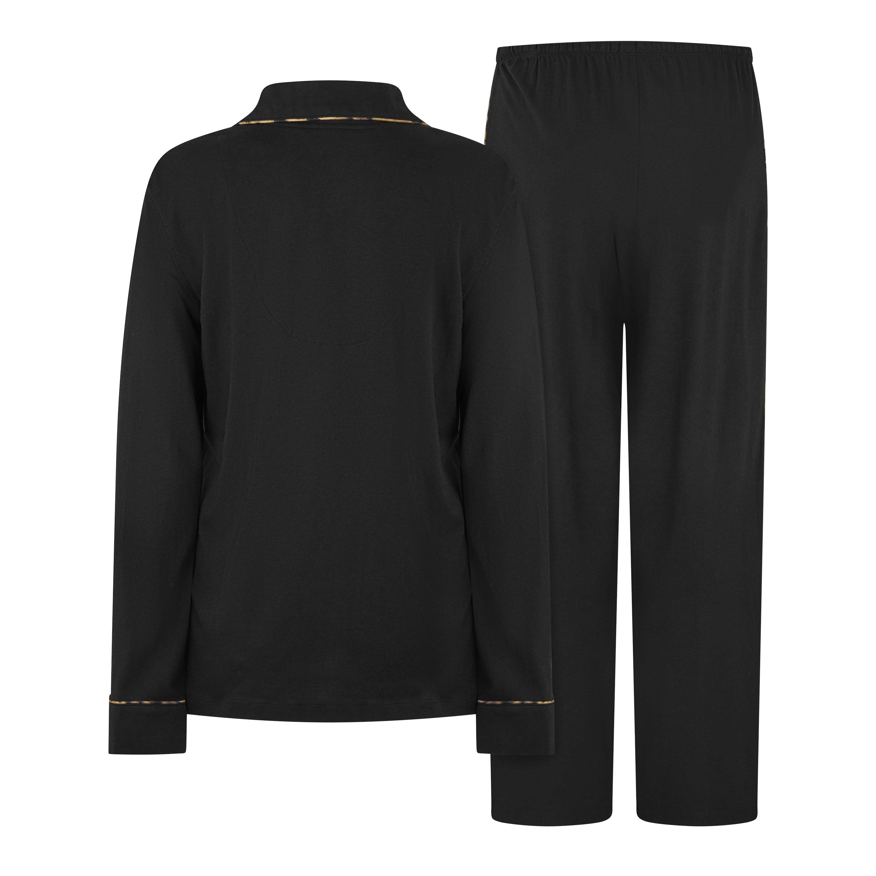 Black - Lauren by Ralph Lauren - Women's Knitted Long Sleeve Pyjama Set - 2
