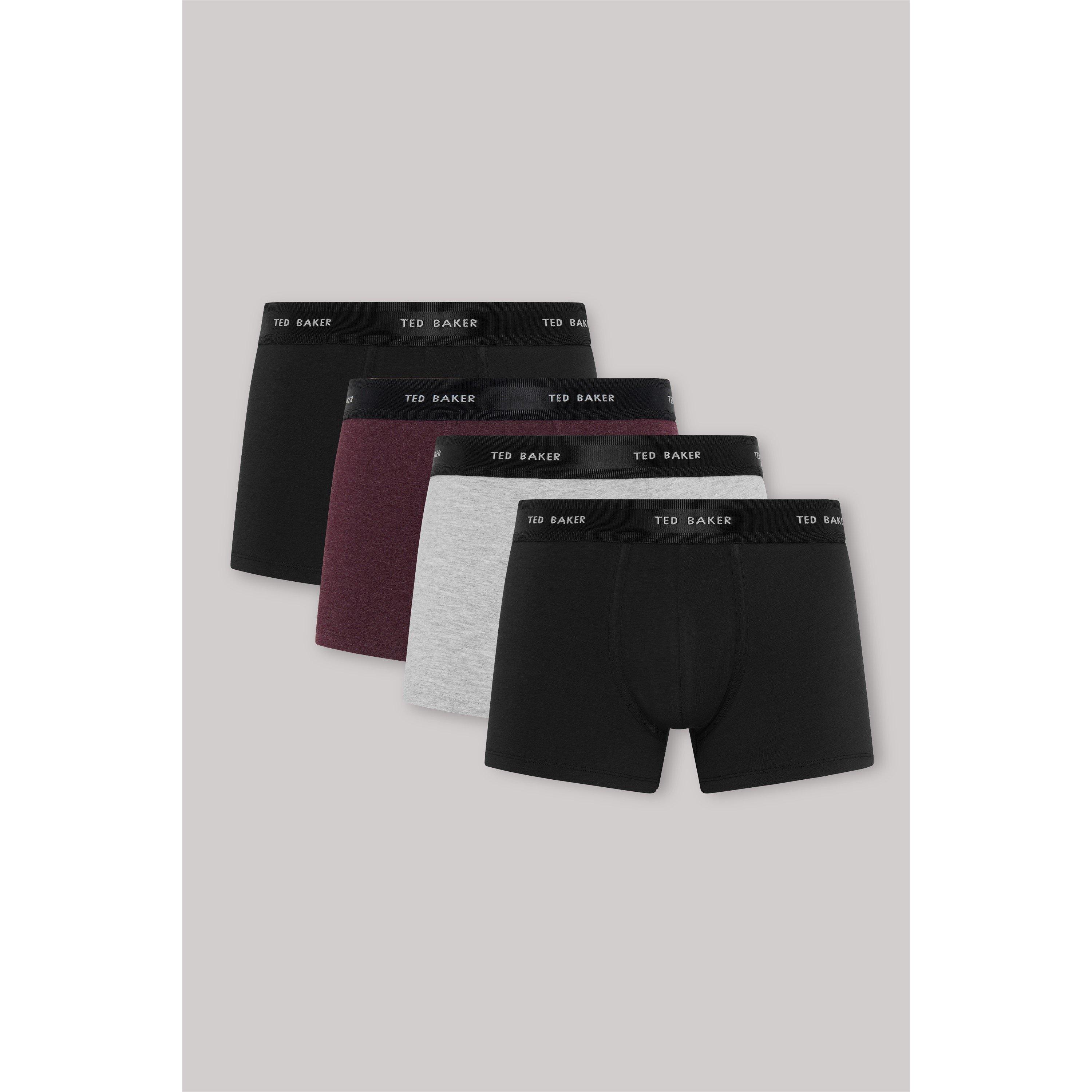 Ted Baker Men's 4 Pack Trunk - Black/ - Small