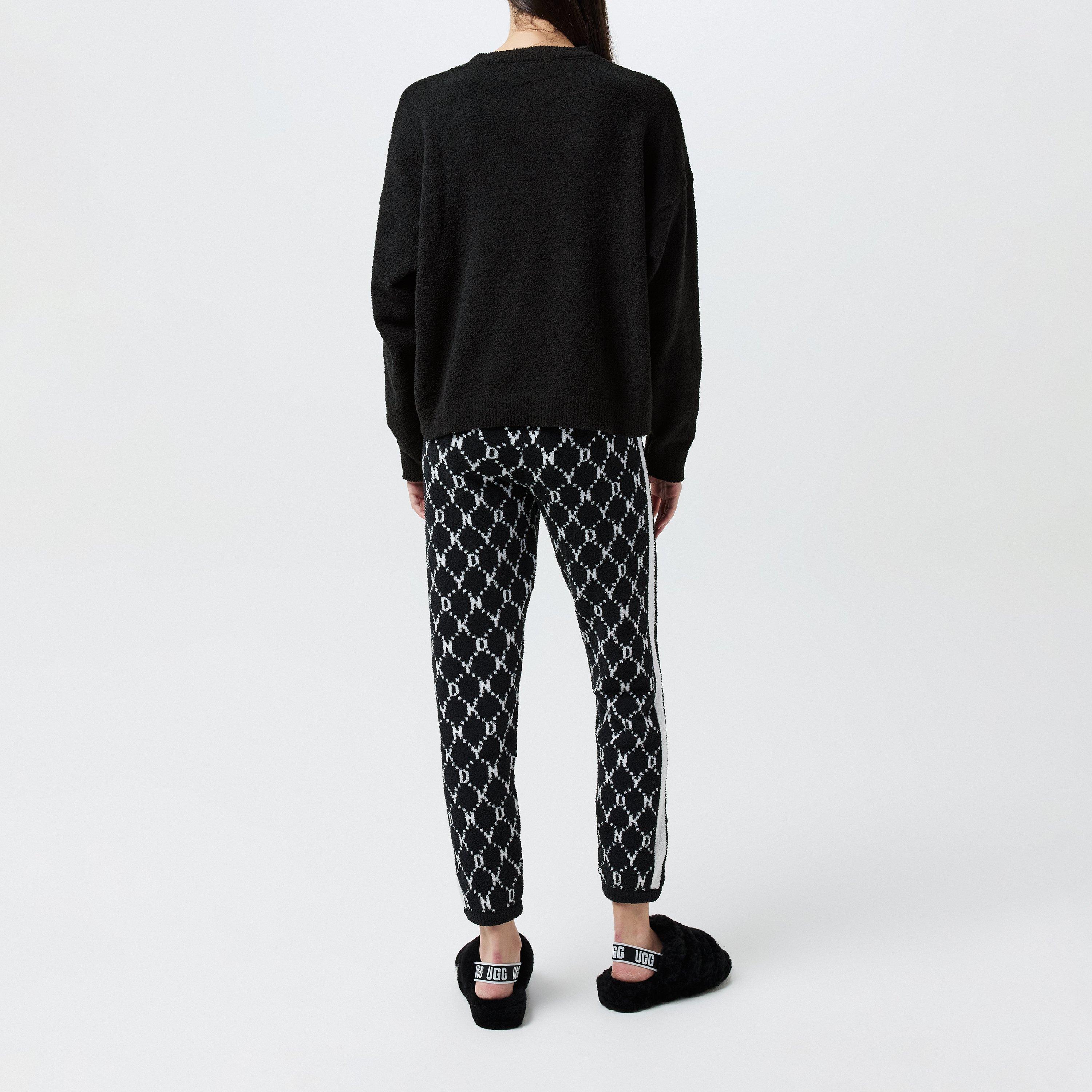 Black - Geo - DKNY - Women's Long-Sleeve Pyjama Set - 3